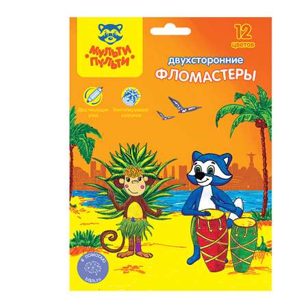 Фломастеры МуЛьти-ПуЛьти 12 цв.