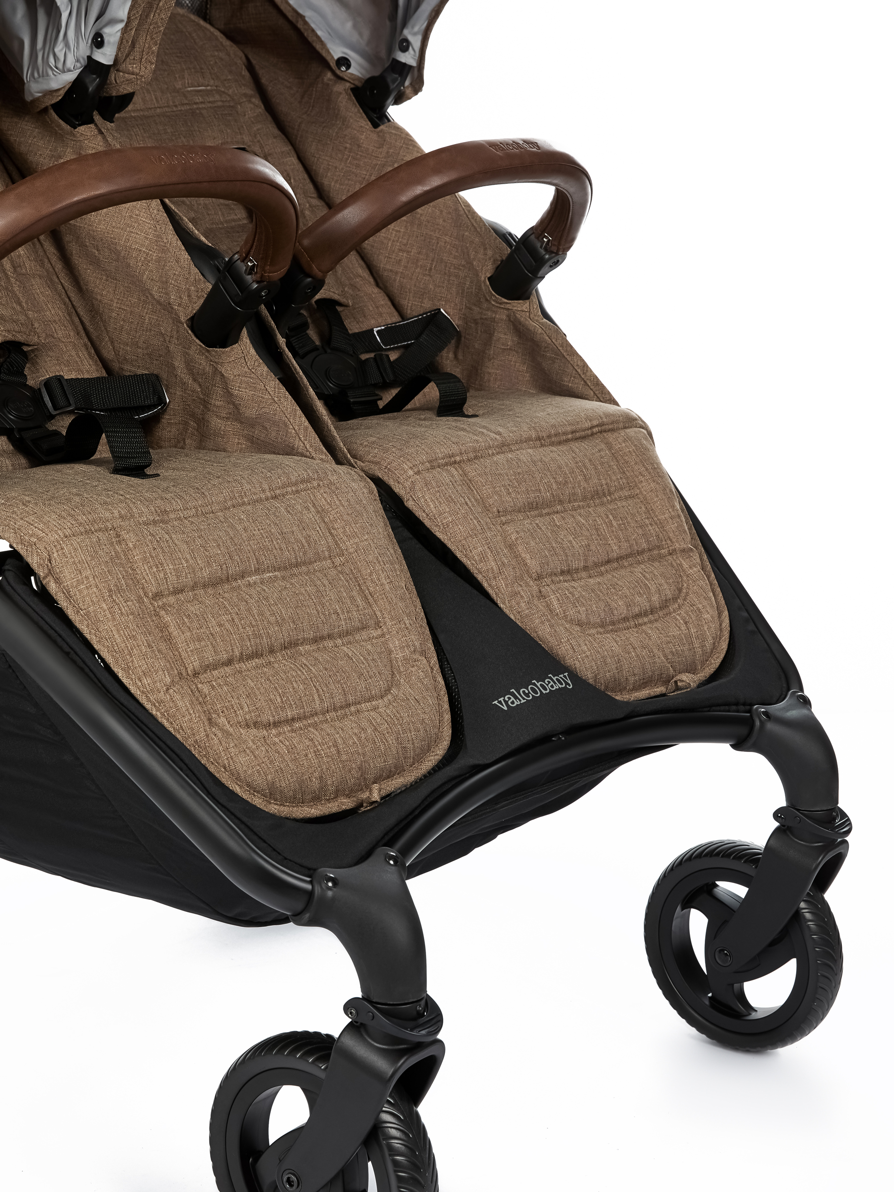 Коляска прогулочная для двойни Valco baby Snap Duo Trend /Cappuccino коричневый - фото 20