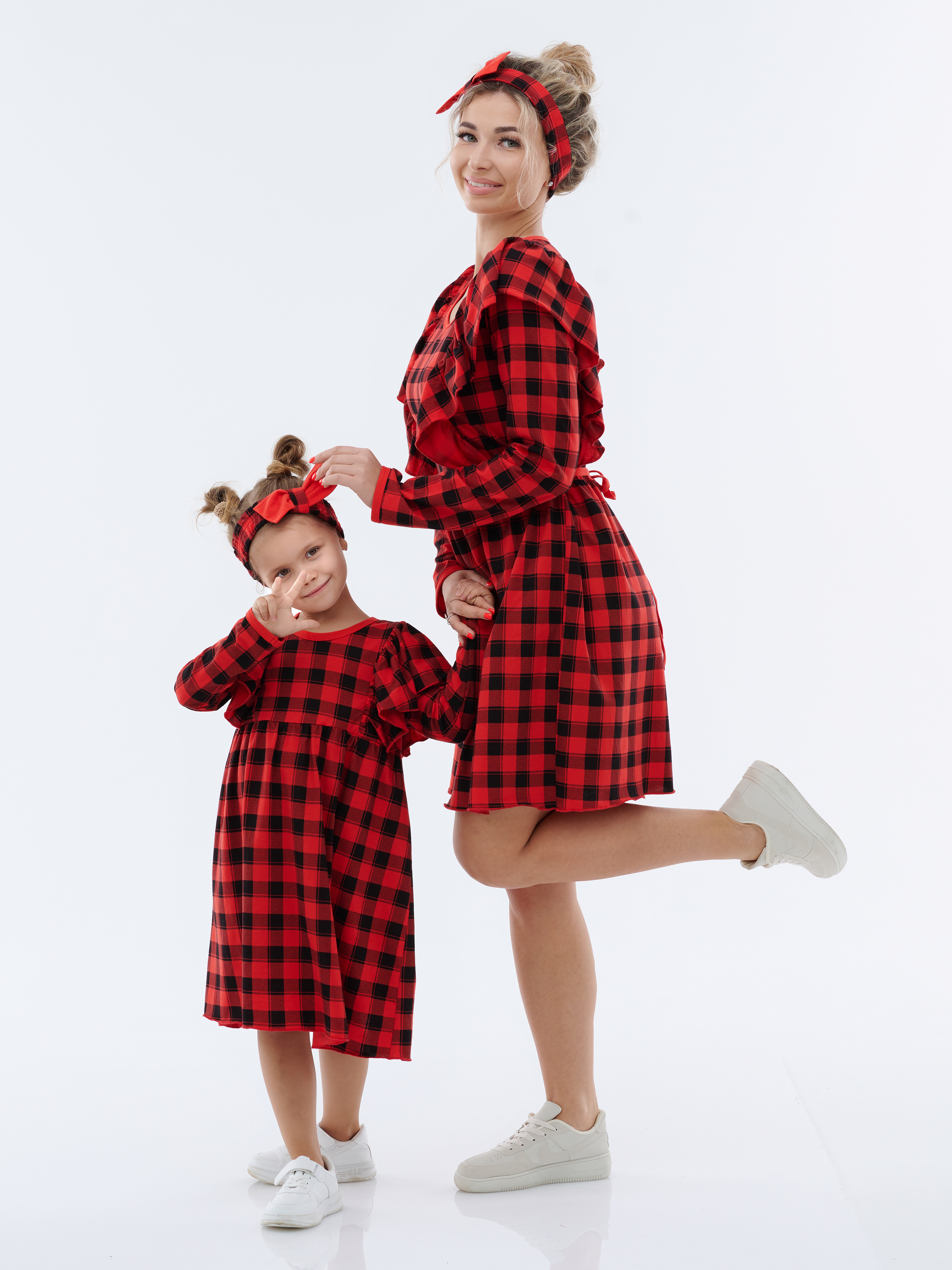 Платье КрутышОк Т-073 черный, красный - фото 6