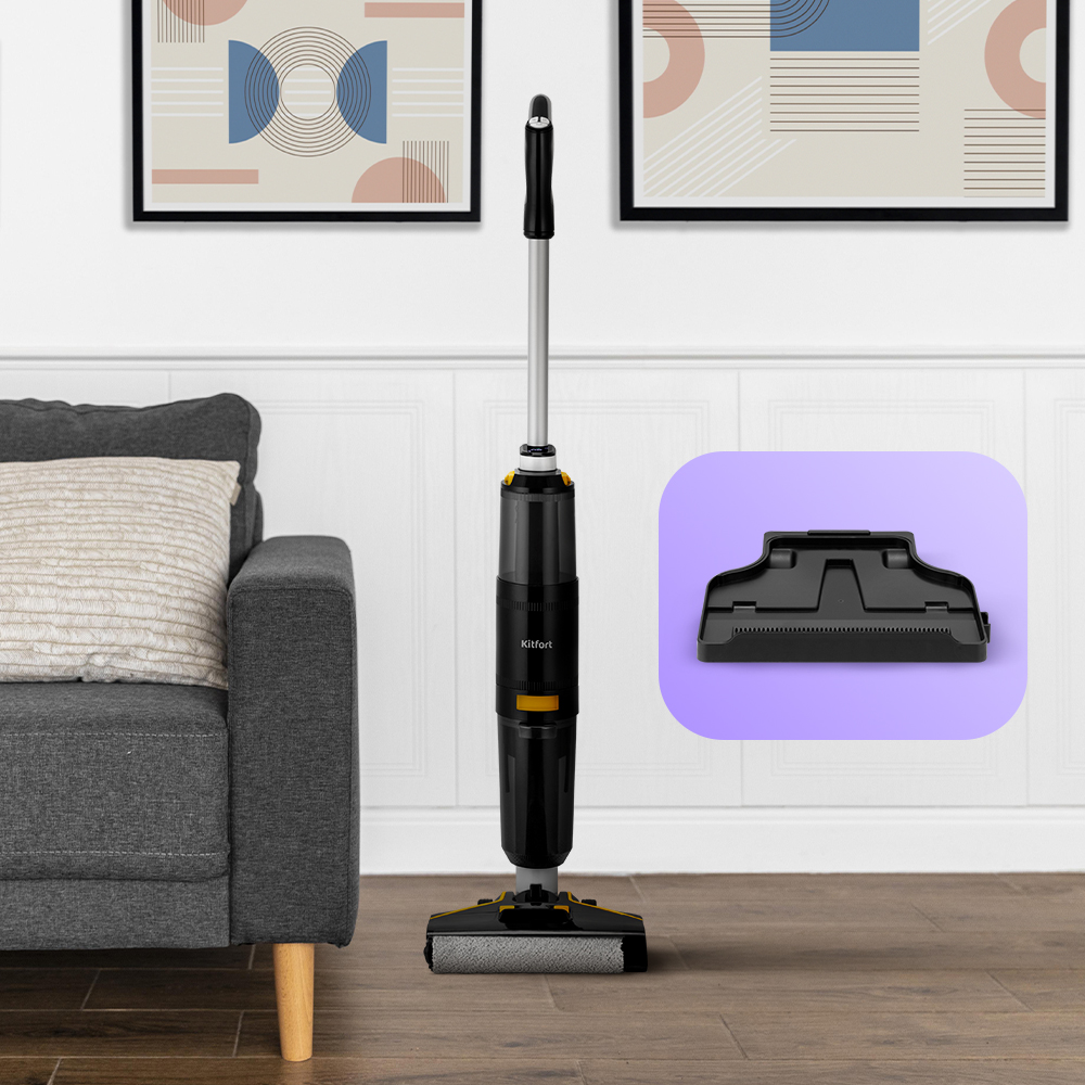 Вертикальный беспроводной моющий пылесос KITFORT КТ-5220 - фото 3