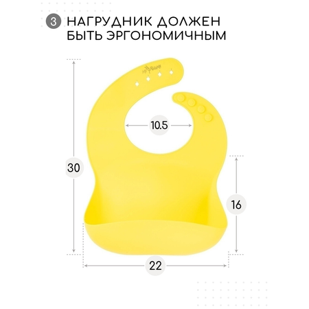 Нагрудник Miyoumi силикон