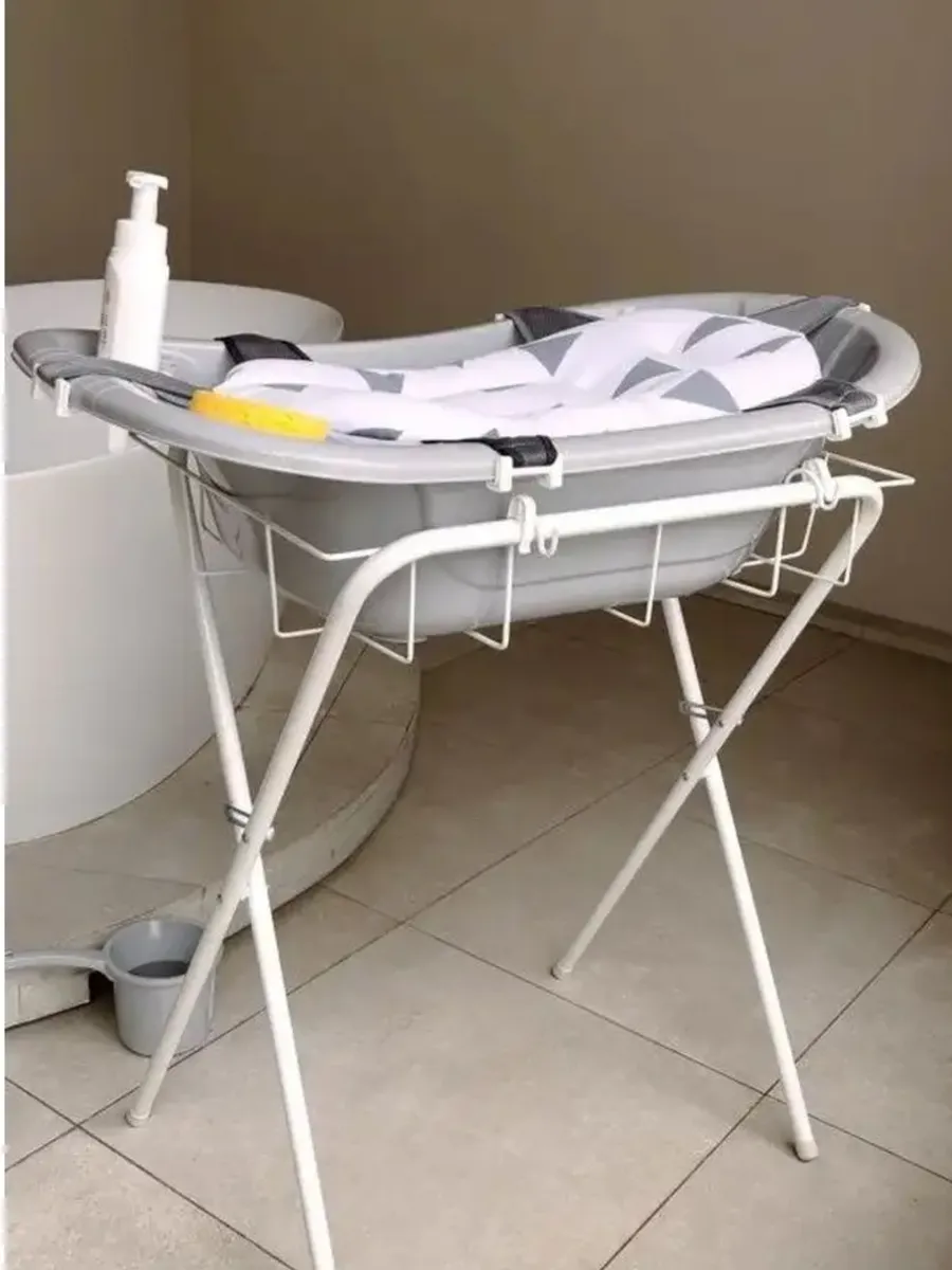 Ванночка OLANT BABY со сливом серый - фото 5
