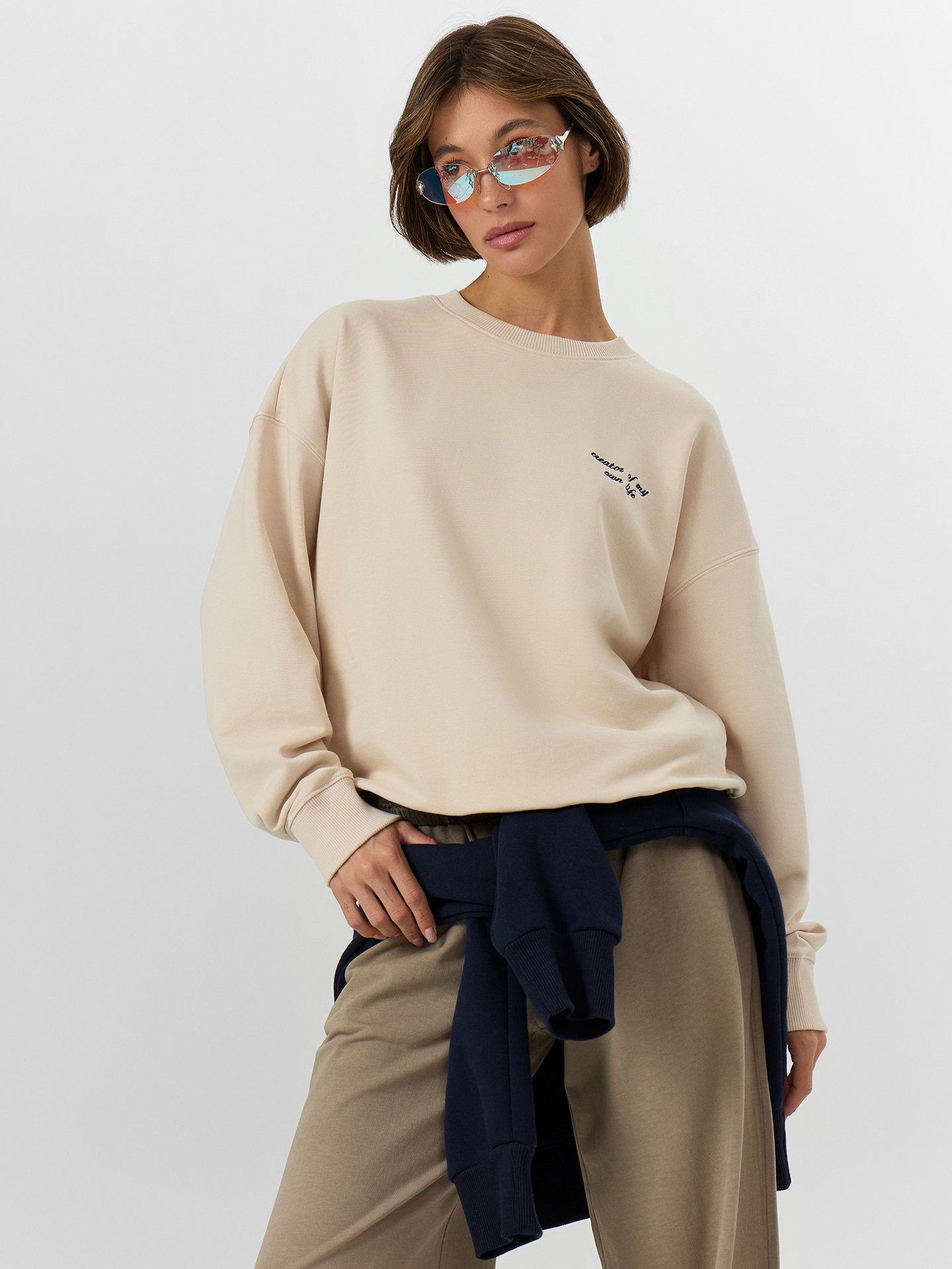 Свитшот Mark Formelle (Марк Формэль) 122813/1/экрю - фото 3