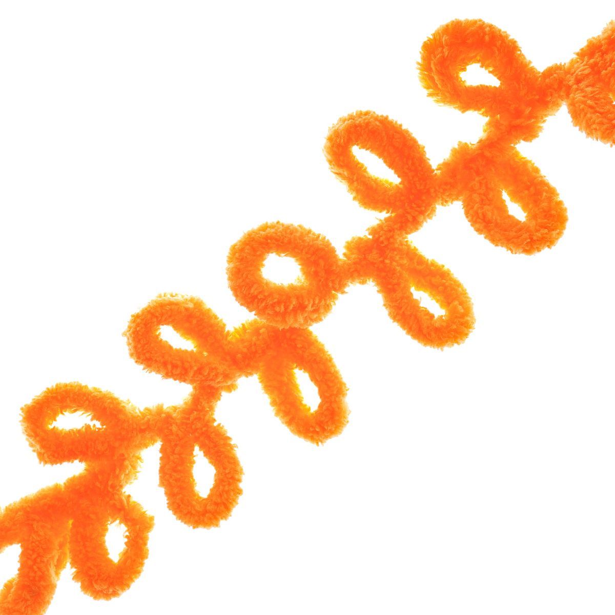 Пряжа для вязания Alize puffy 100 г 9 м микрополиэстер фантазийная плюшевая 336 оранжевый 5 мотков - фото 4
