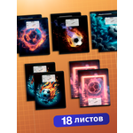 Тетрадь AXLER клетка 18 лист. 10 шт.