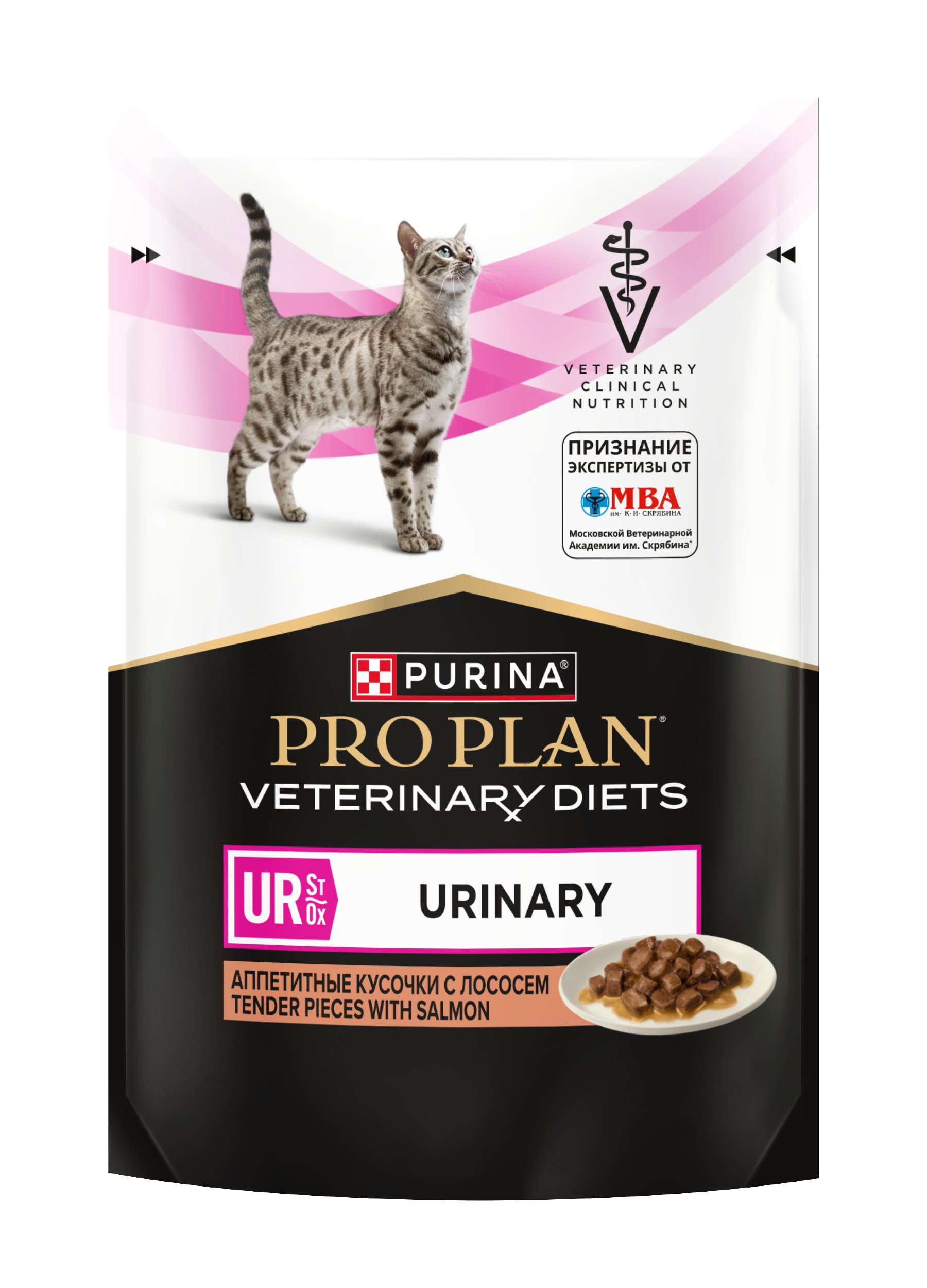 Влажный корм для кошек диетический PRO PLAN Ur St/Ox Urinary при болезнях нижних отделов мочевыводящих путей с лососем 85г - фото 1