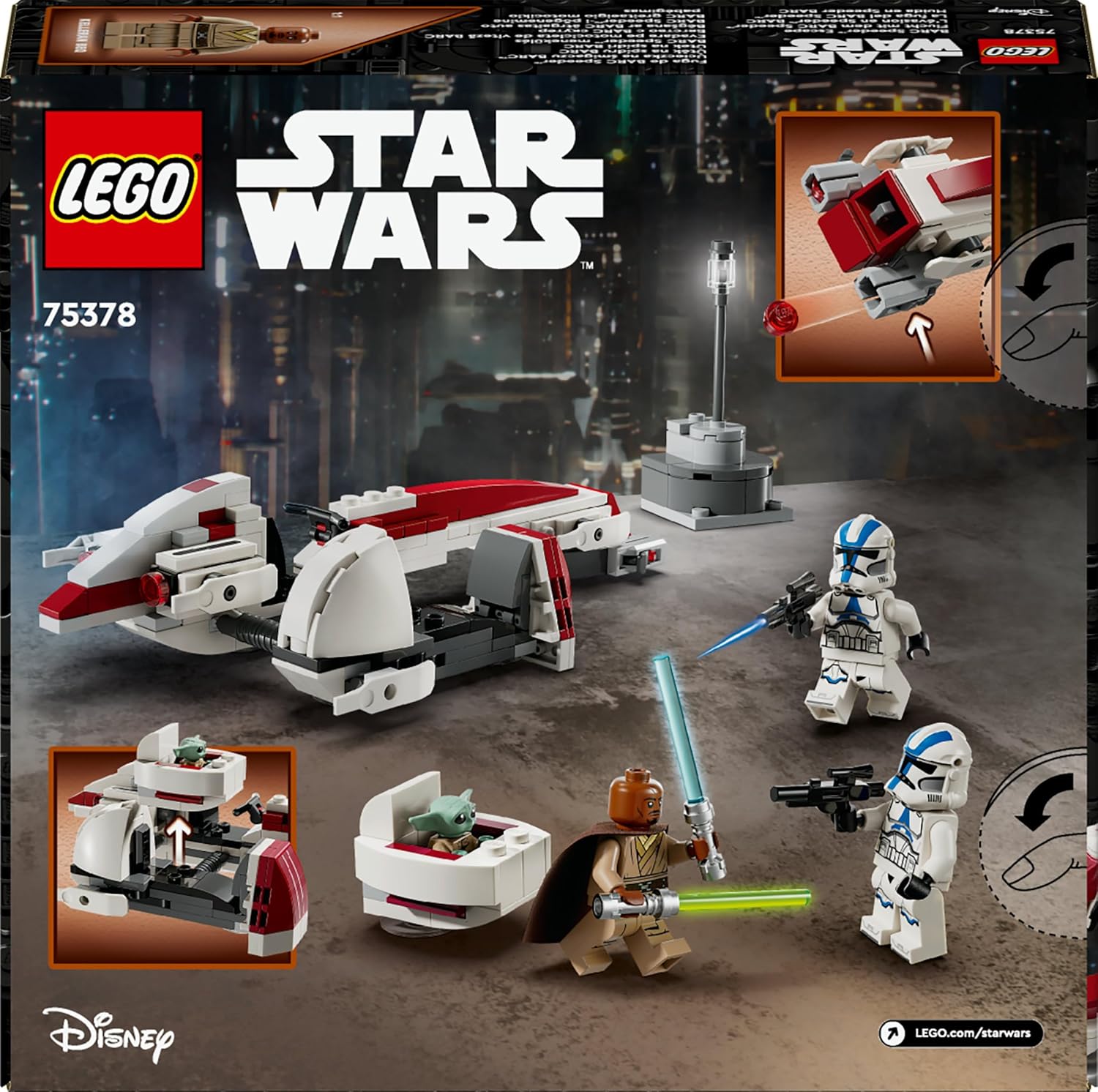 Конструктор LEGO Star Wars Побег на спидере блочный - фото 9