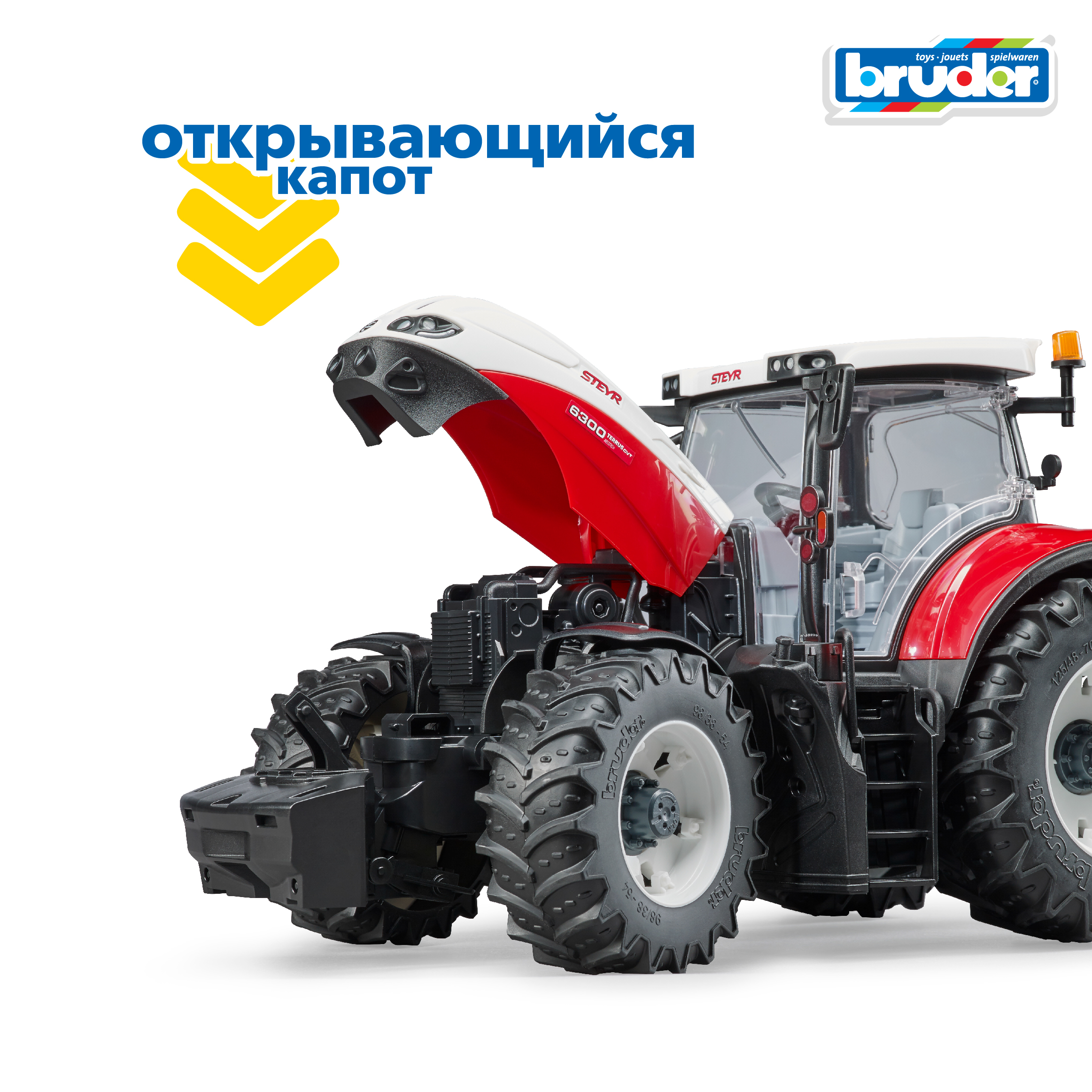 Трактор Bruder Steyr 6300 Terrus CVT 03-180 - фото 6
