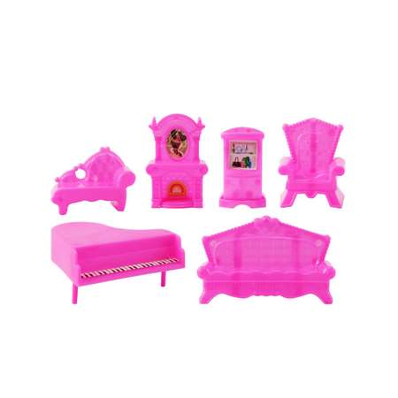 Домик для кукол DollyToy 33 см с мебелью