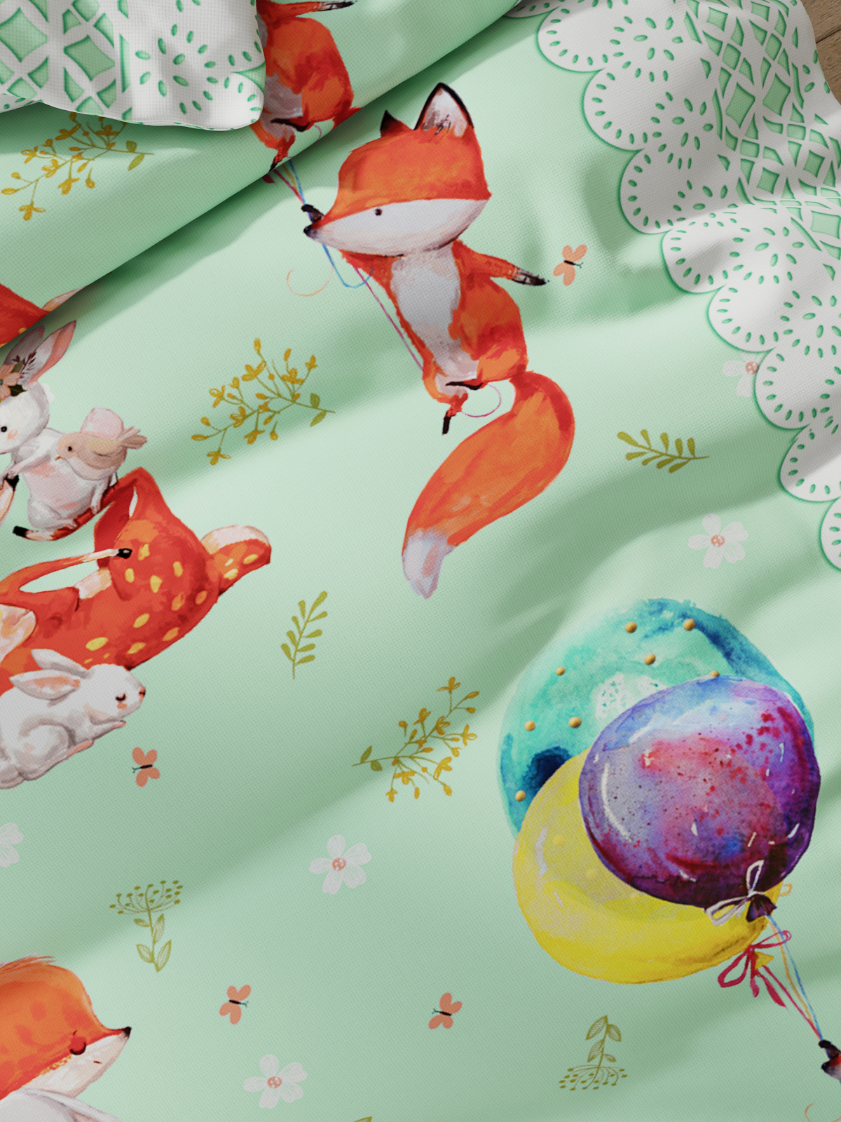 Комплект постельного белья СКАЗКА. Лисятки полутораспальный 3 предм. - фото 4