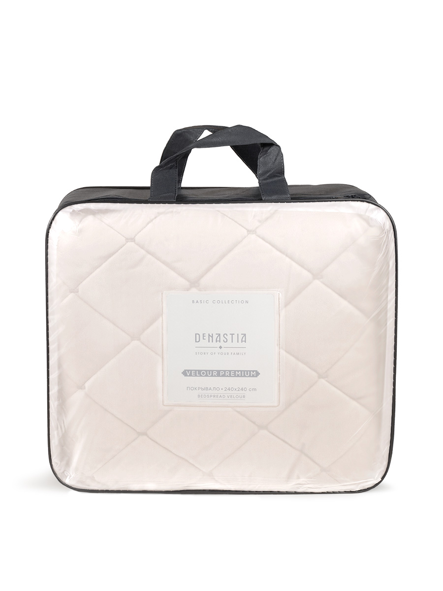 Покрывало DeNASTIA 240 x 240 см велюр - фото 10