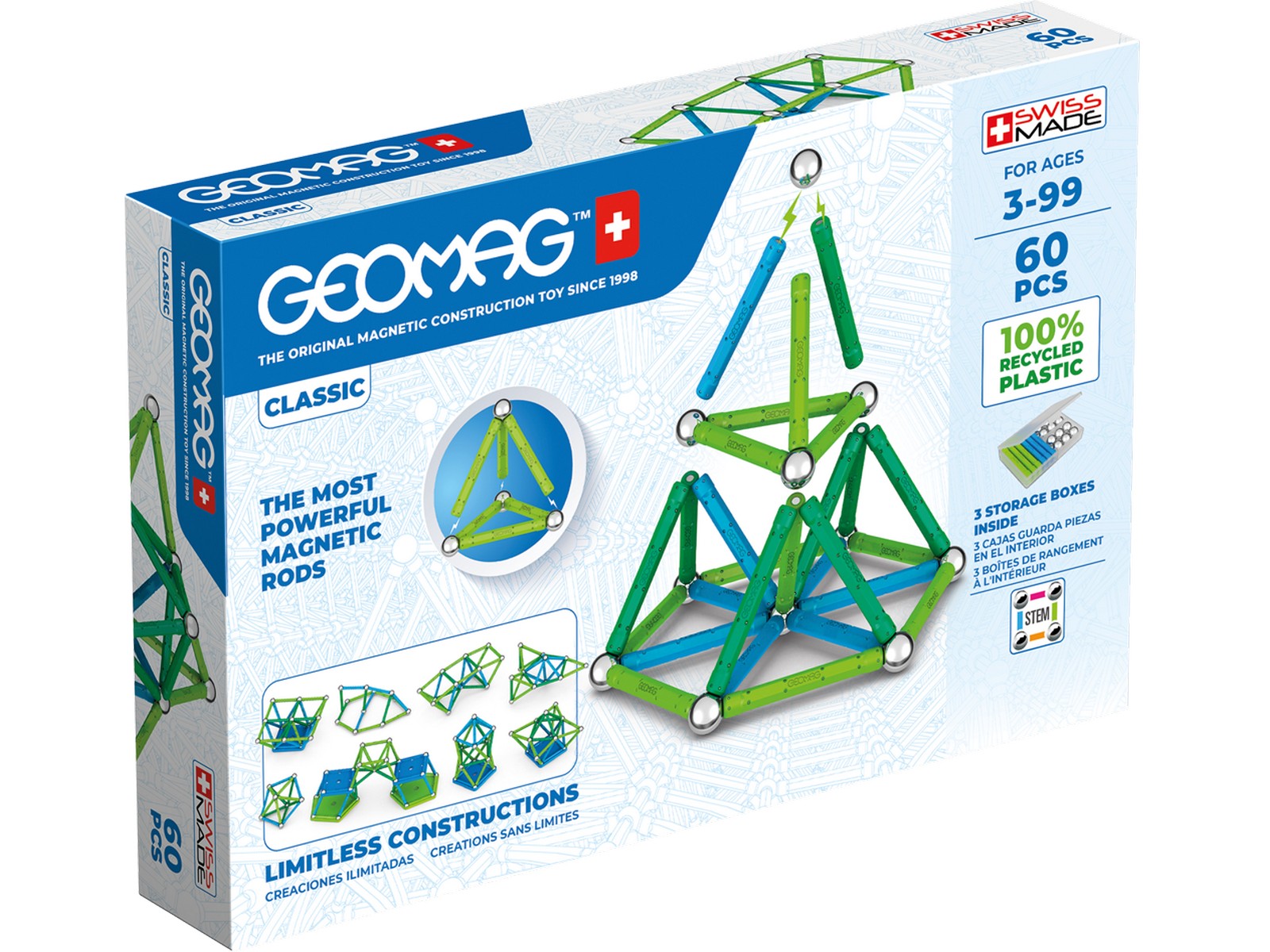 Конструктор Geomag магнитный 60 дет. - фото 3