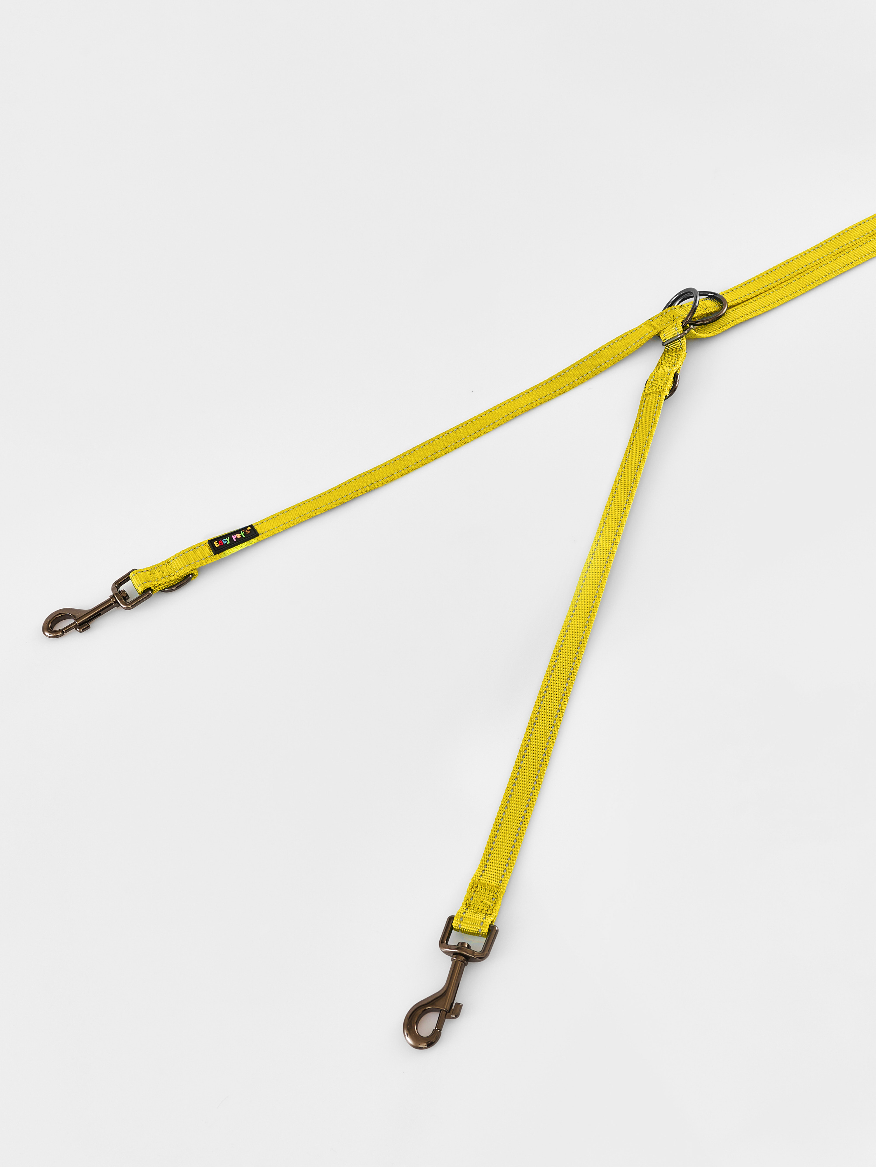 Поводок перестежка для собак Easy Pets 324 цвет Желтый р-р M 2см 300см - фото 14