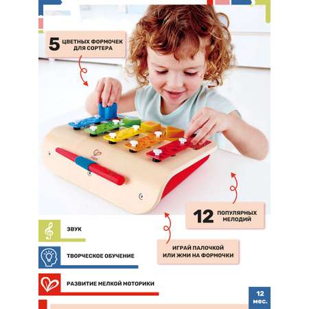 Игрушка музыкальная Hape Сортер ксилофон