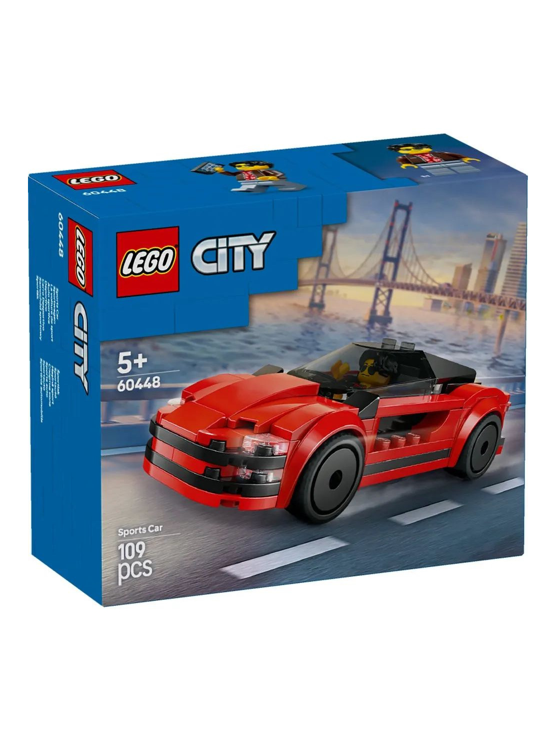 Конструктор LEGO City Красный спортивный автомобиль 109 дет. - фото 1