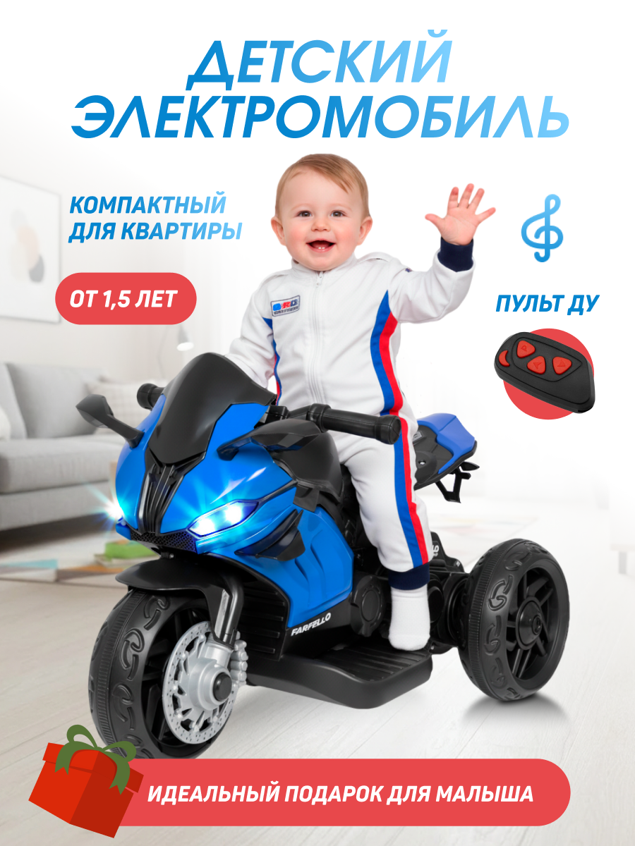 Электромотоцикл Farfello TR675 С пультом ДУ - фото 2