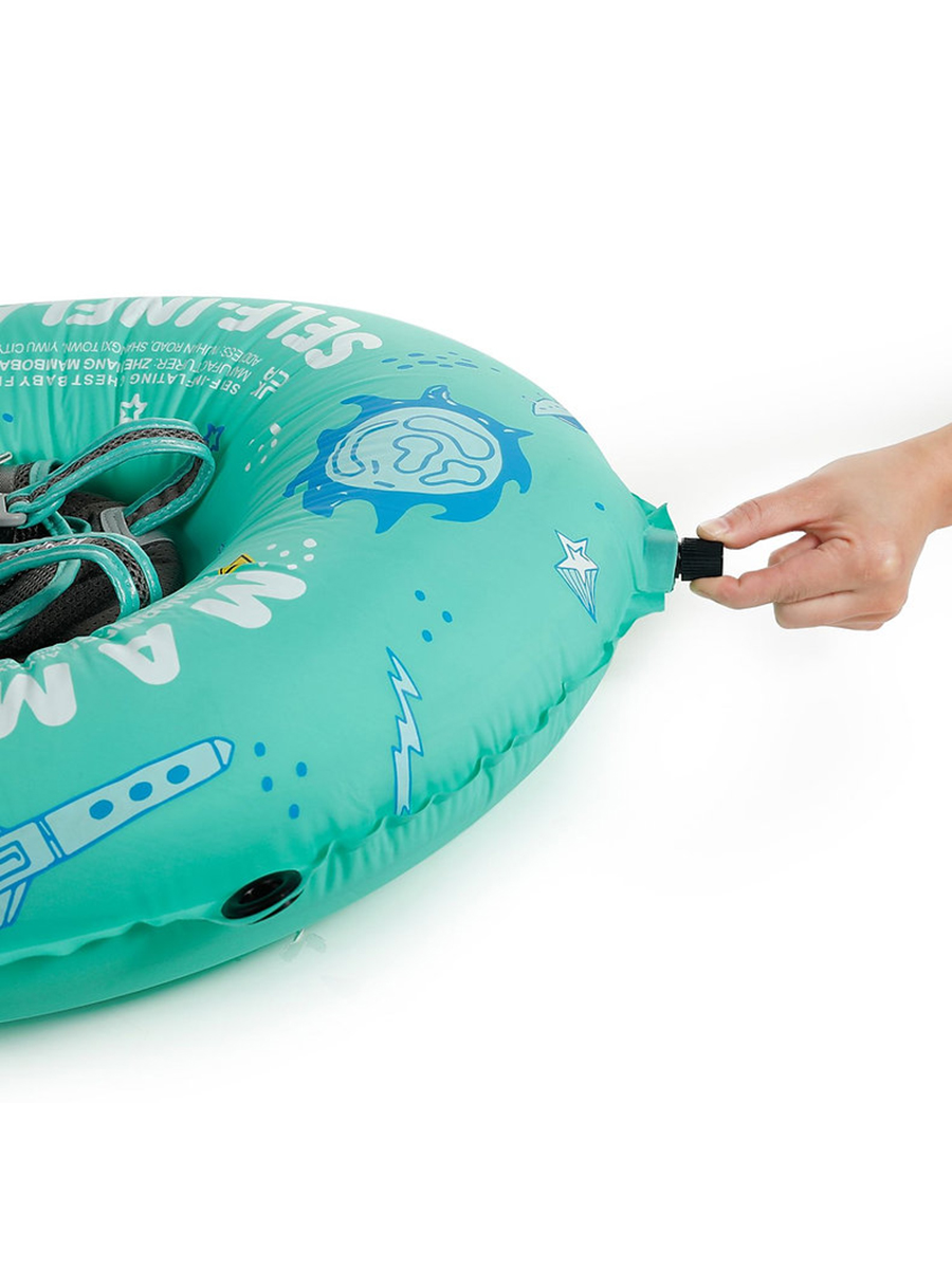 Круг для плавания детский Mambobaby с трусами и навесом 3-24 месяца - фото 24