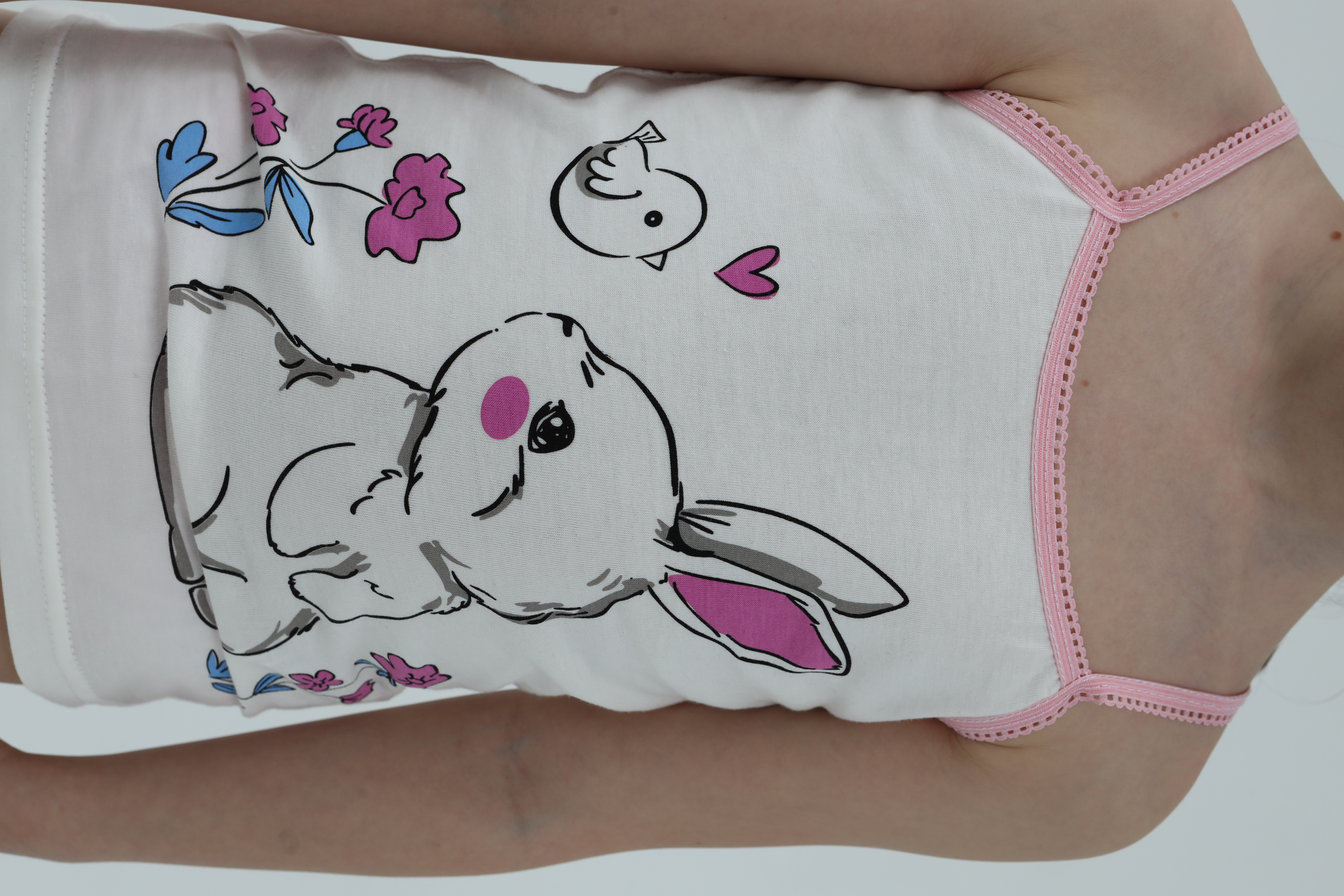 Майка 3 шт Babycollection 356/mkb002/sph/k3/008/p1/W*dмолочный,бирюзовый,розовый - фото 5