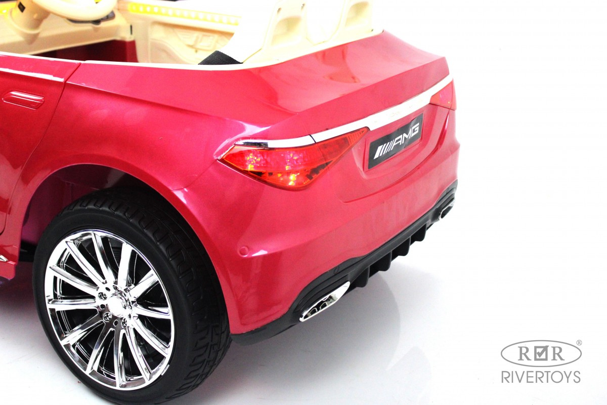 Электромобиль RIVERTOYS Mercedes М333БХ-PINK-GLANEC С пультом ДУ - фото 23