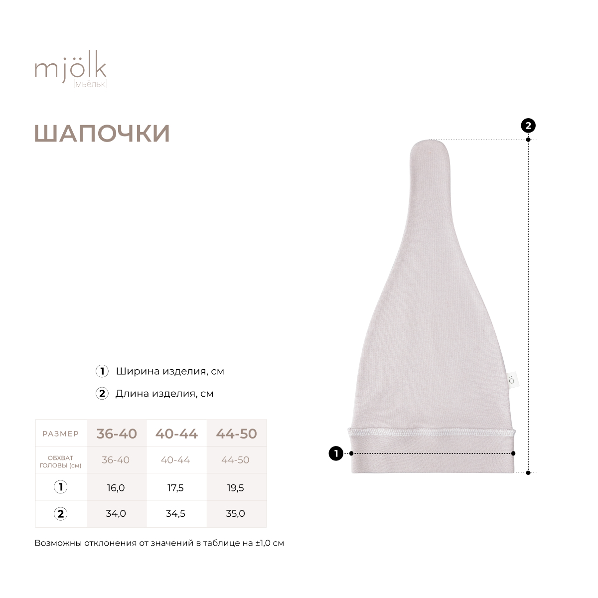 Шапочка Mjolk 440515 - фото 3