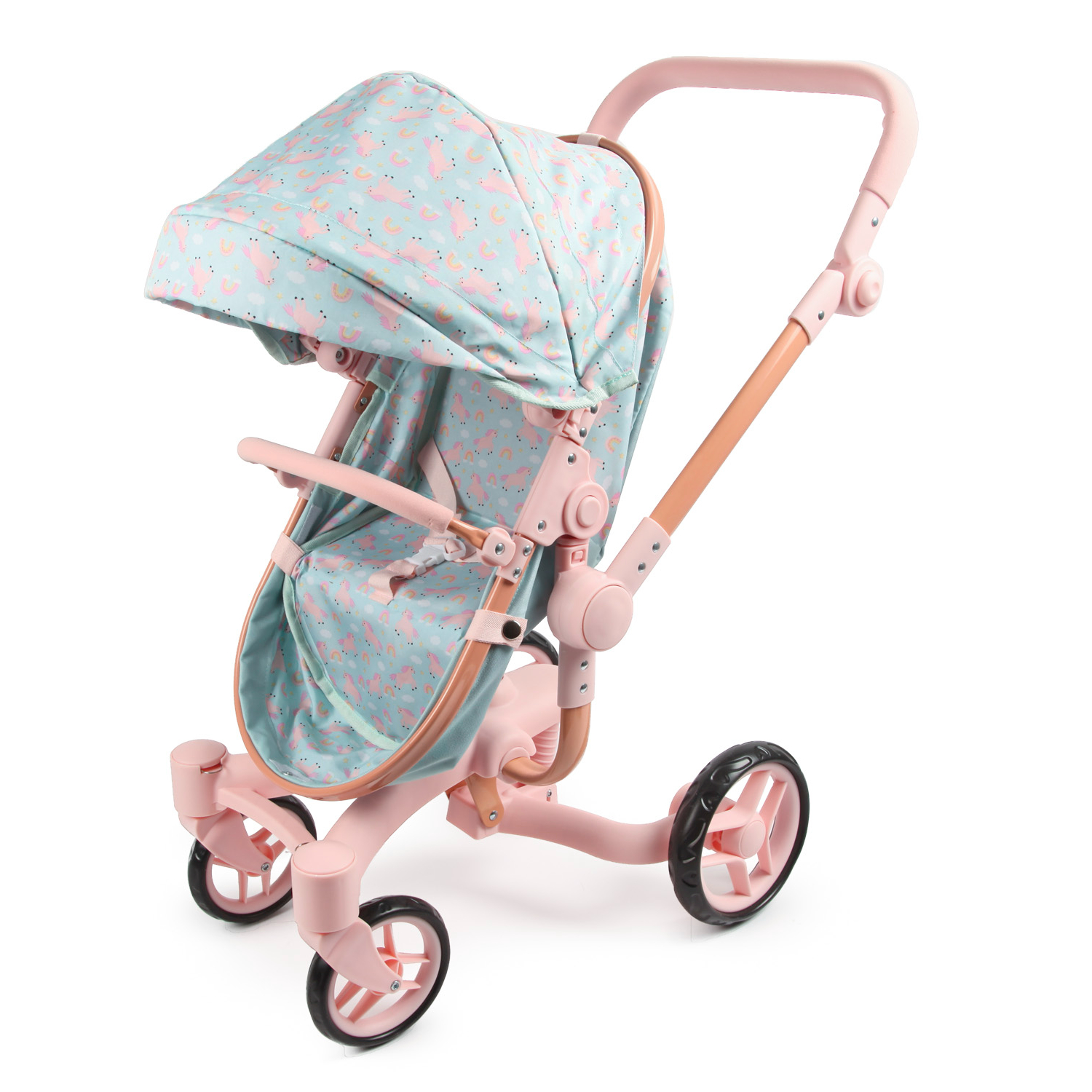 Коляска 2 в 1 для кукол Demi Star 9694 Rain Unic - фото 1