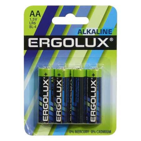 Батарейки Ergolux LR6 BL-4