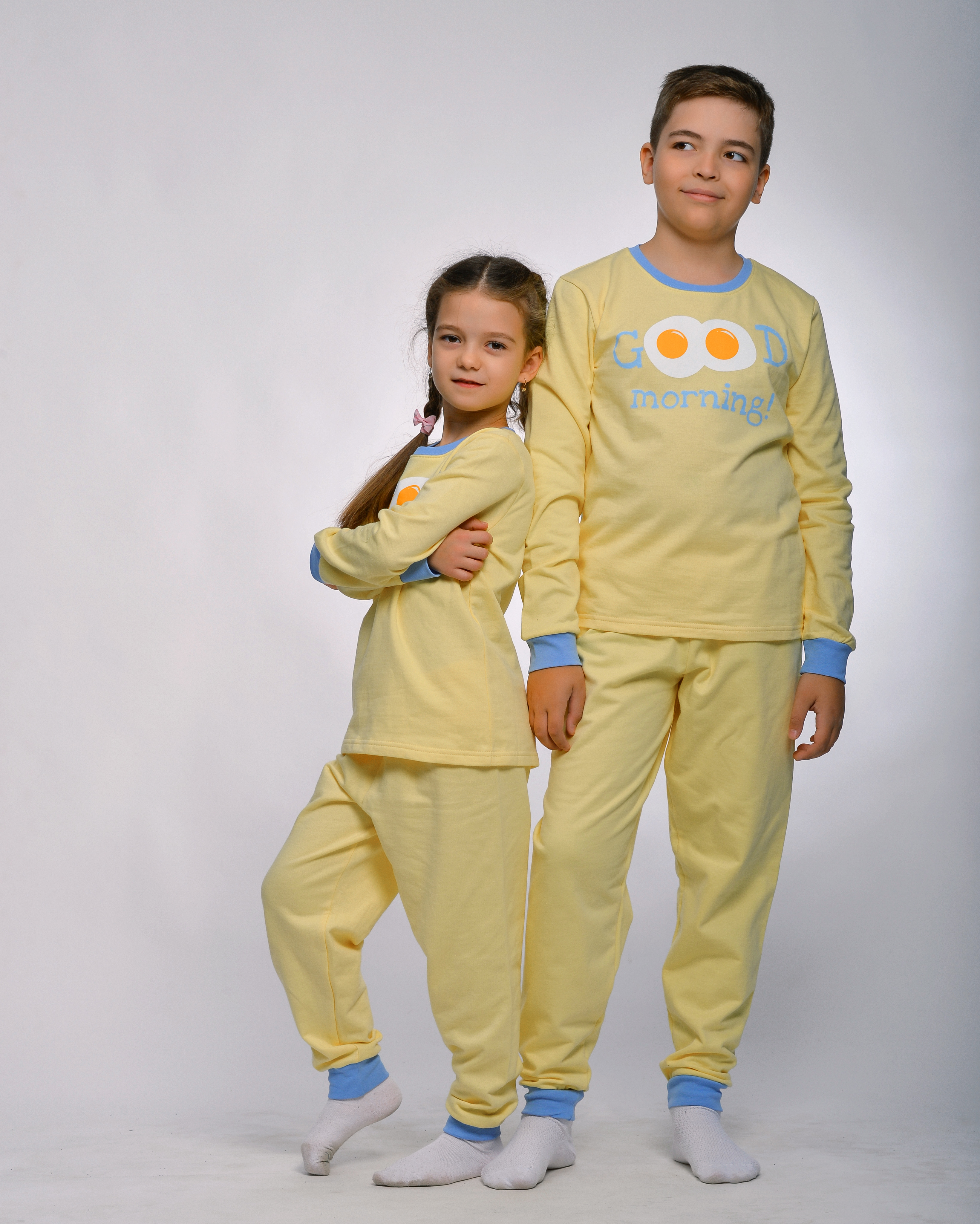 Пижама STELLA MODA 12204_желтый/голубой - фото 5