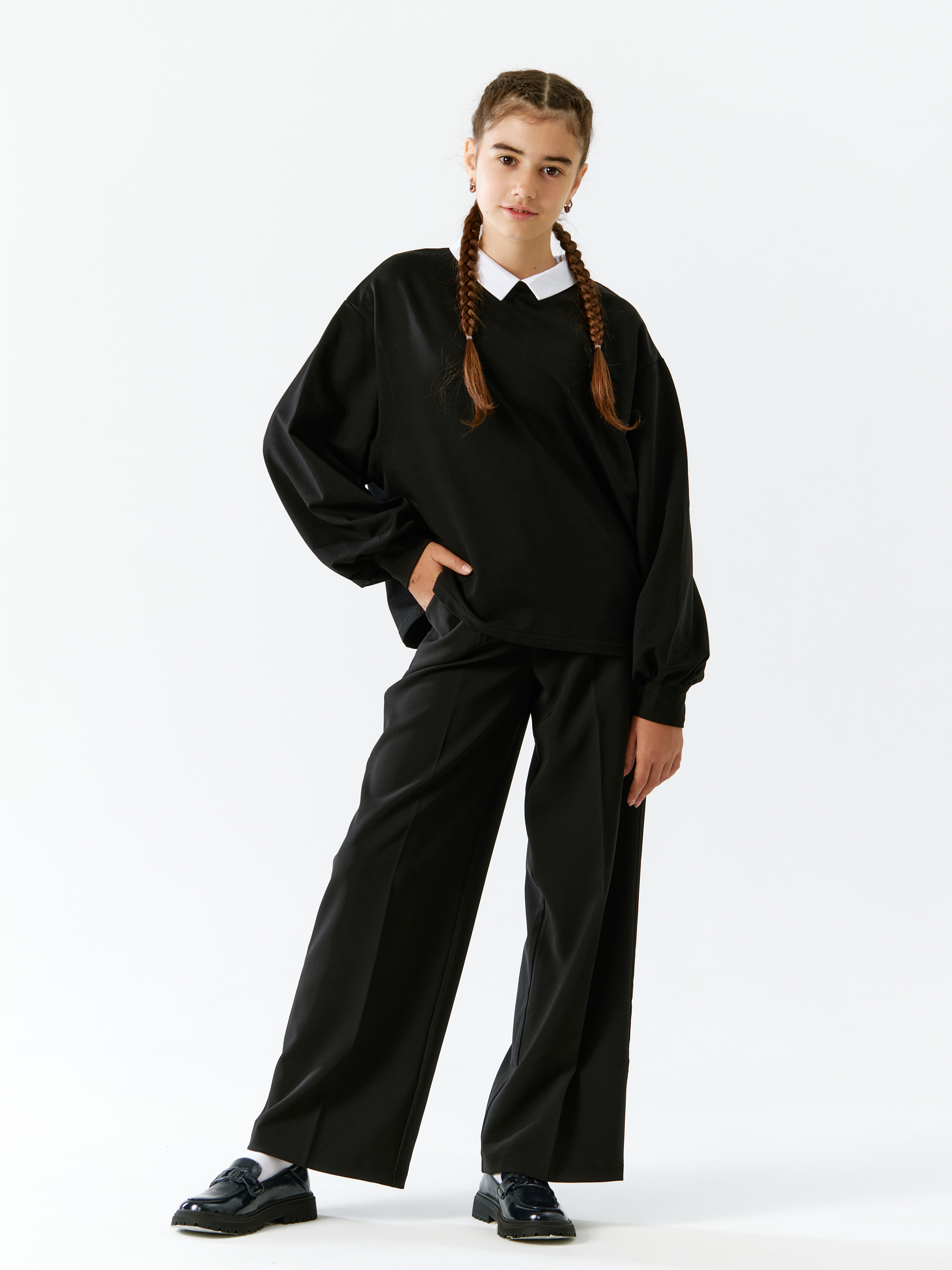 Свитшот macio лонг_черный - фото 3