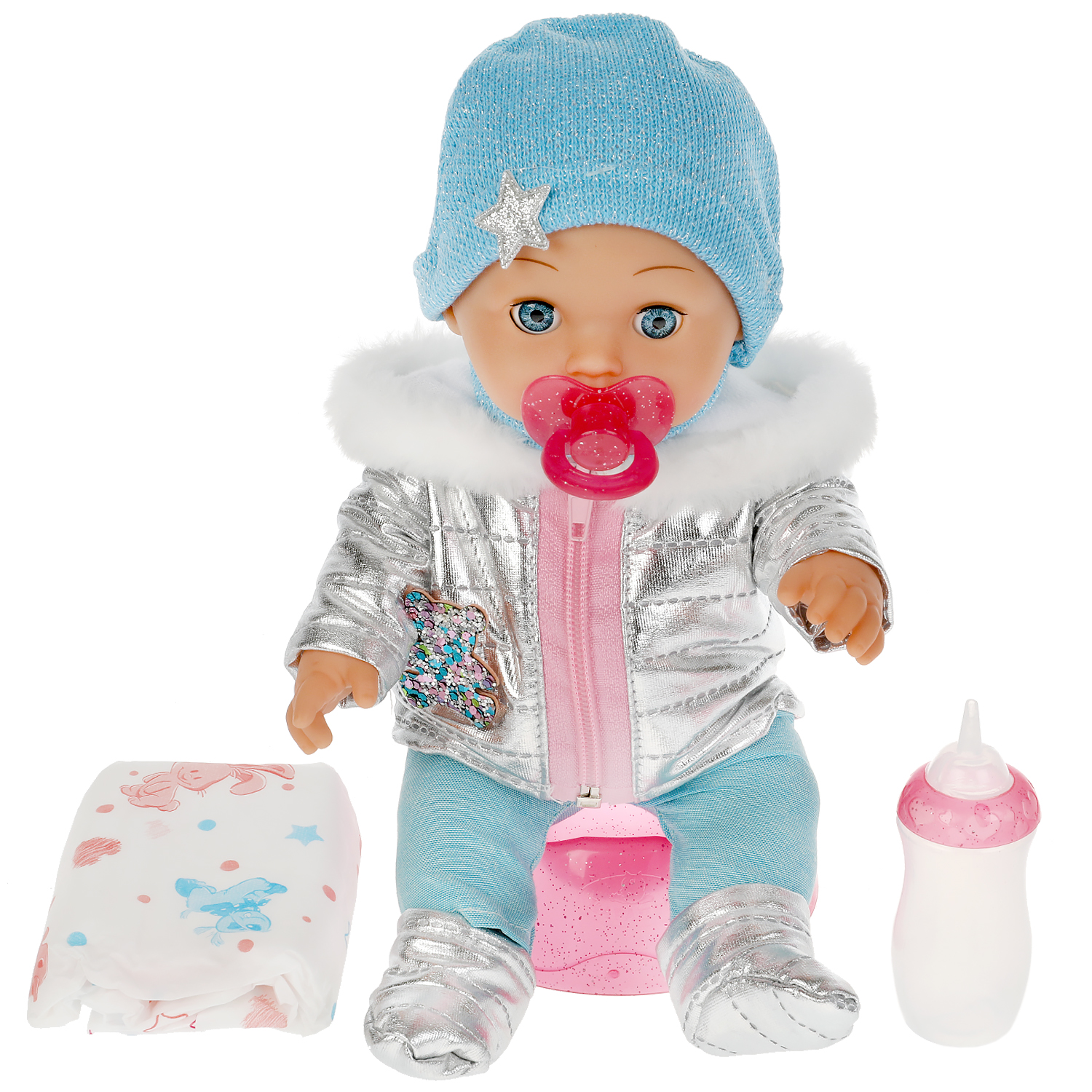 Кукла пупс Карапуз высота 30 см 313371 - фото 2