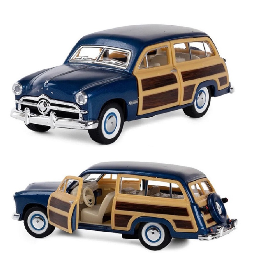 Автомобиль KINSMART Ford Woody Wagen 1949 синяя 1:42 KT5402/3 - фото 1