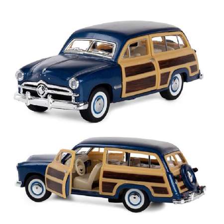 Автомобиль KINSMART Ford Woody Wagen 1949 синяя 1:42