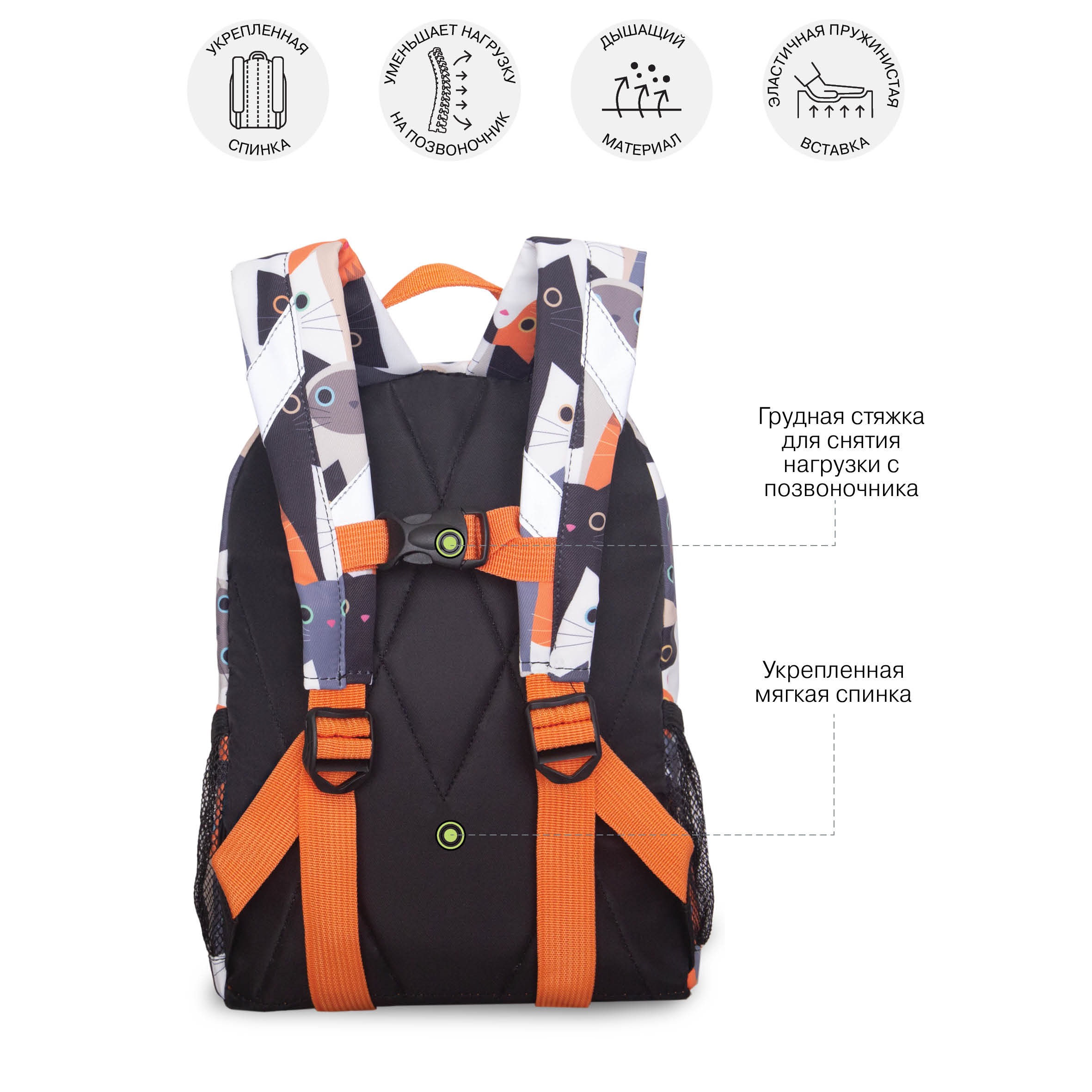 Рюкзак дошкольный Grizzly для девочки - фото 9