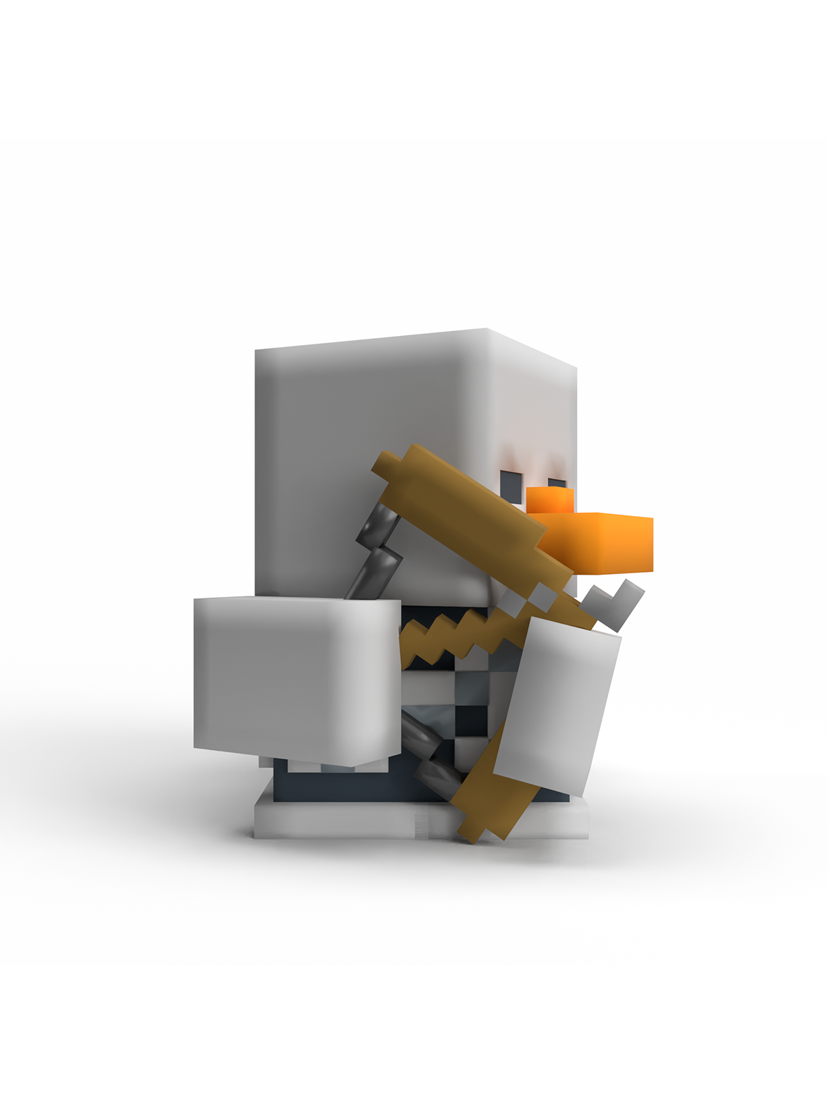 Фигурка Minecraft Утка Tubbz Skeleton - фото 8