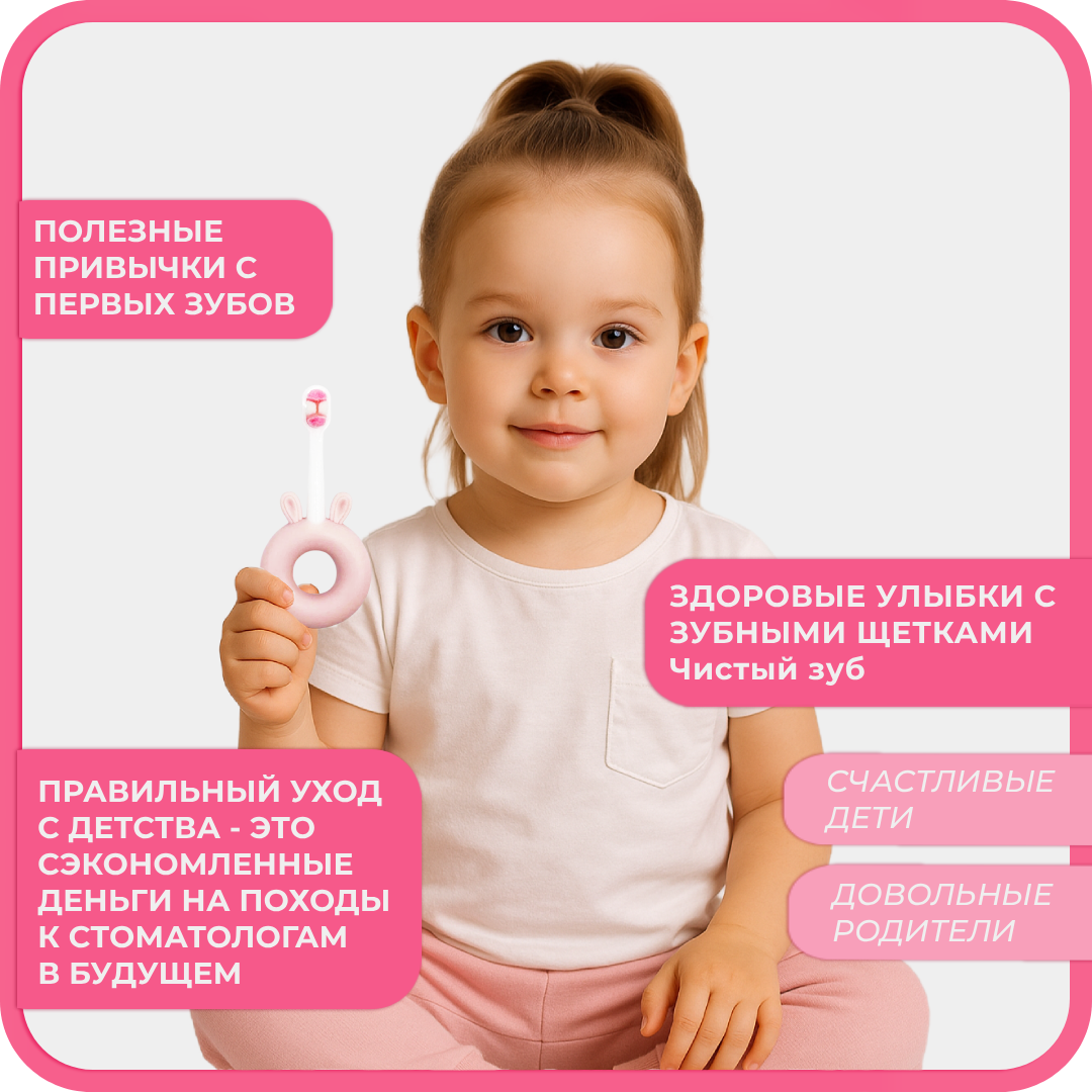 Зубная щетка классическая Чистый Зуб от 0 лет 1 шт. - фото 2