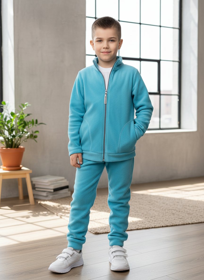 Толстовка и брюки Утенок 762(ш) бирюза - фото 2