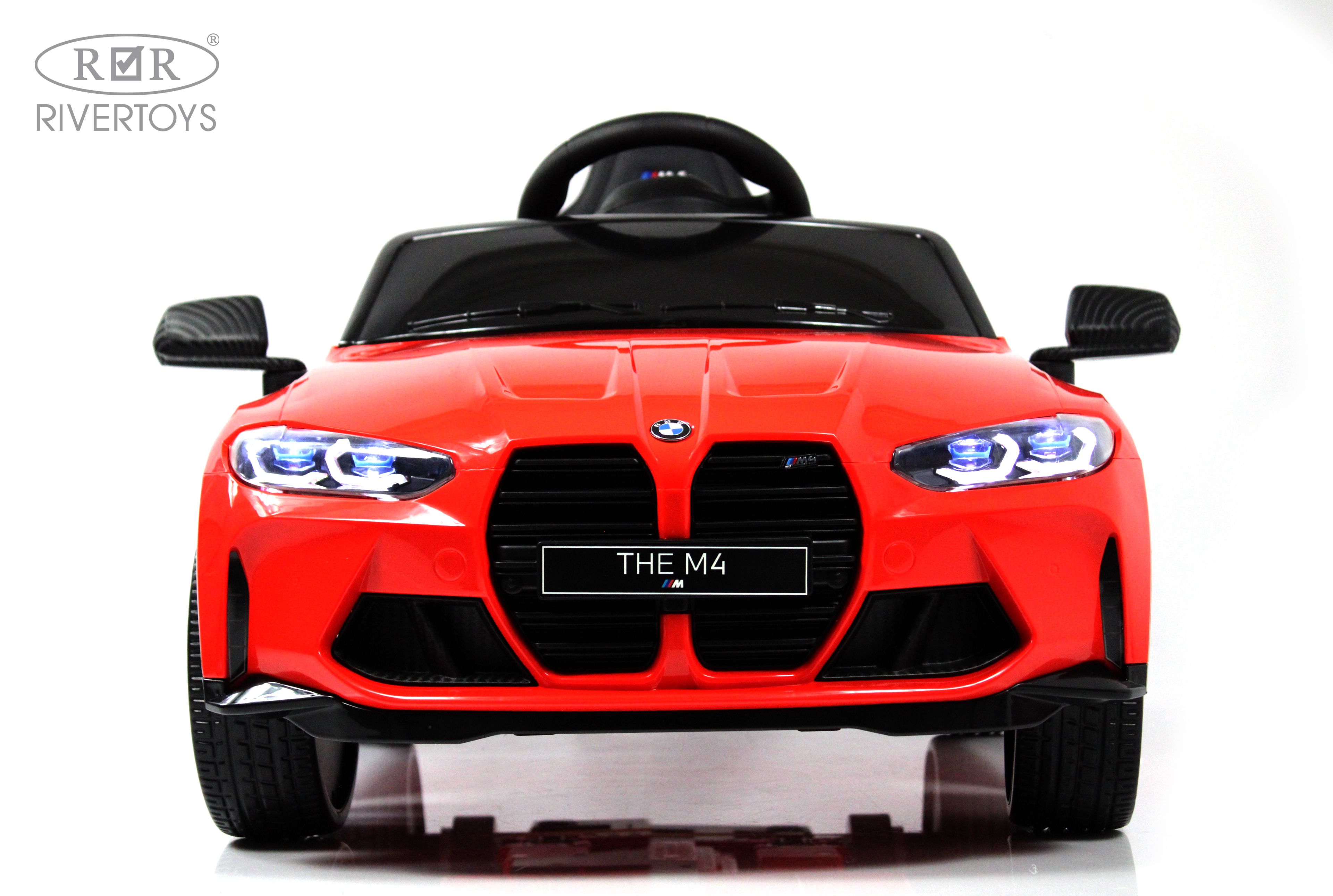 Электромобиль RIVERTOYS BMW A004AA-BMW-RED С пультом ДУ - фото 4