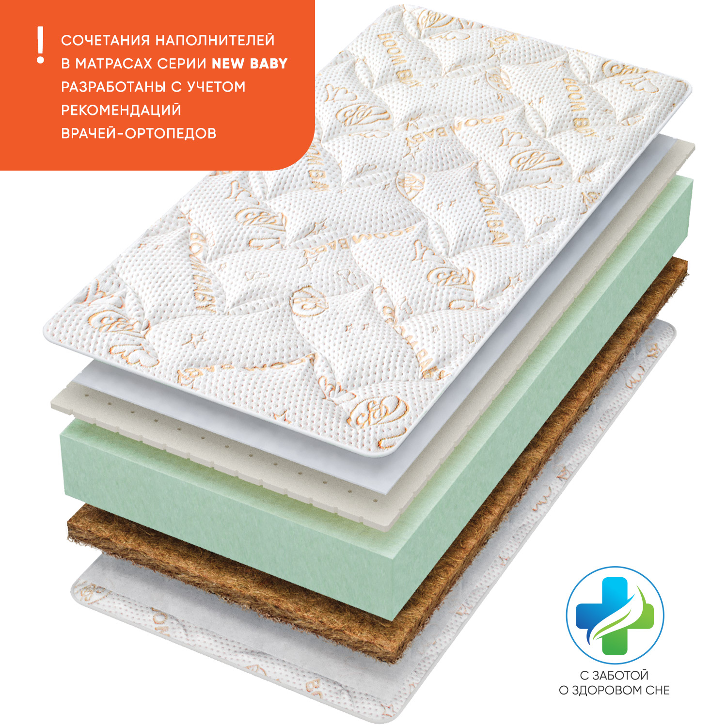 Матрас Boom Baby NewBaby Lite 120х60 - фото 3