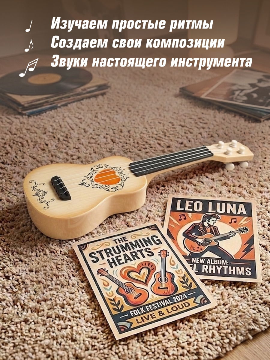 Игрушка музыкальная Veld Co гитара - фото 6