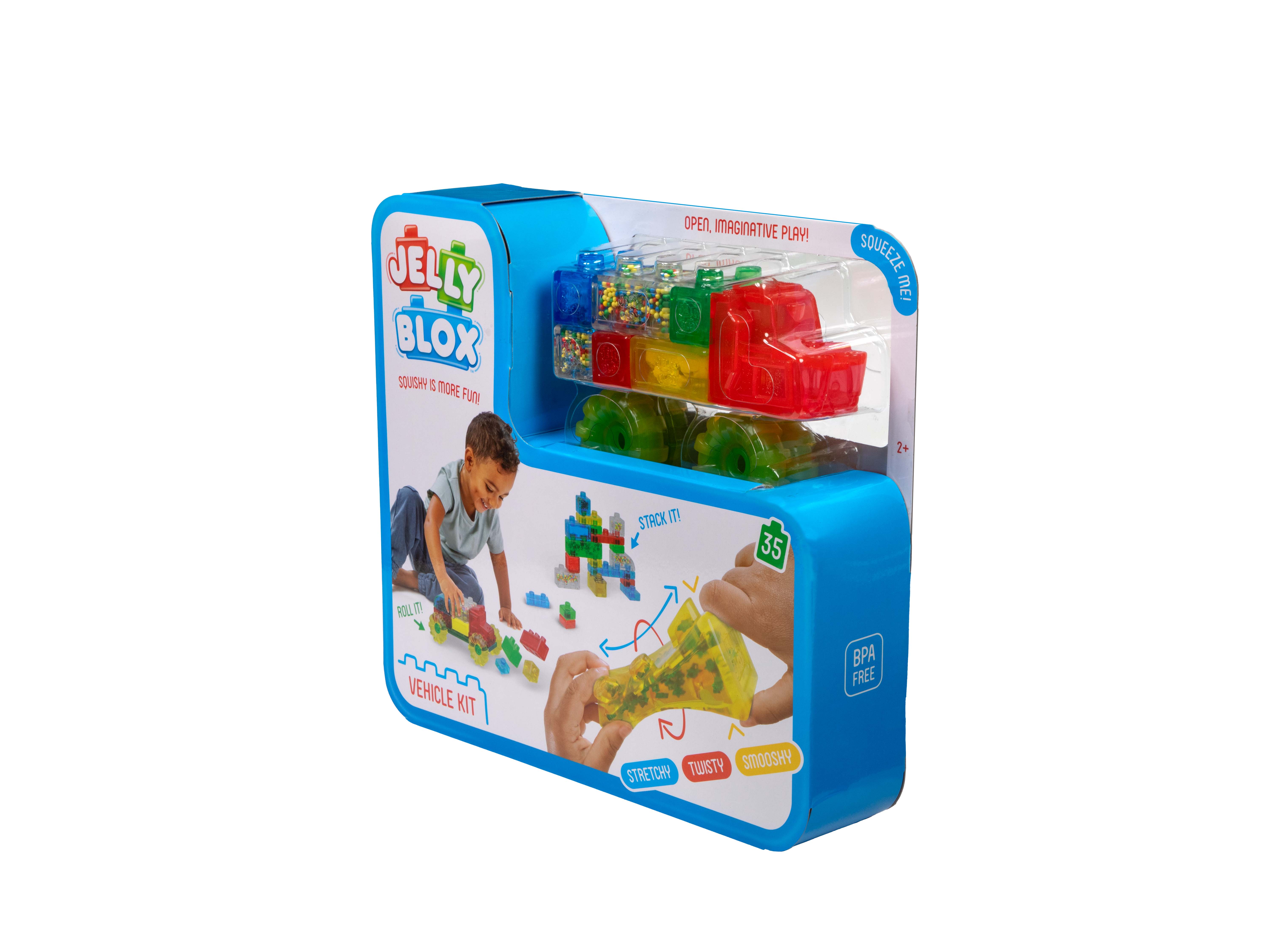 Конструктор Jelly Blox Набор грузовик с колесами мягкий 35 дет. - фото 20