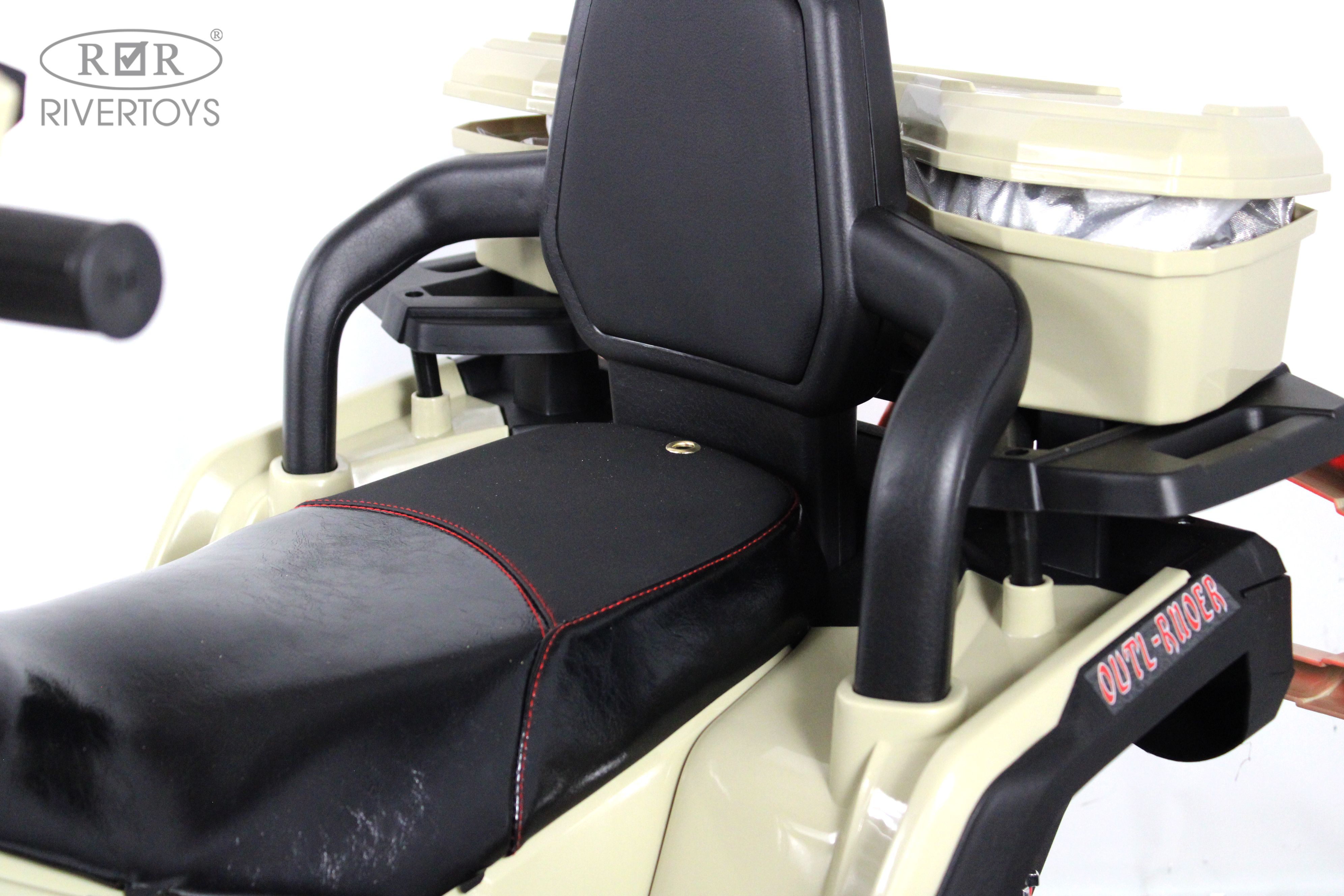 Электромобиль RIVERTOYS Z111ZZ-NEW-BEIGE С пультом ДУ - фото 19