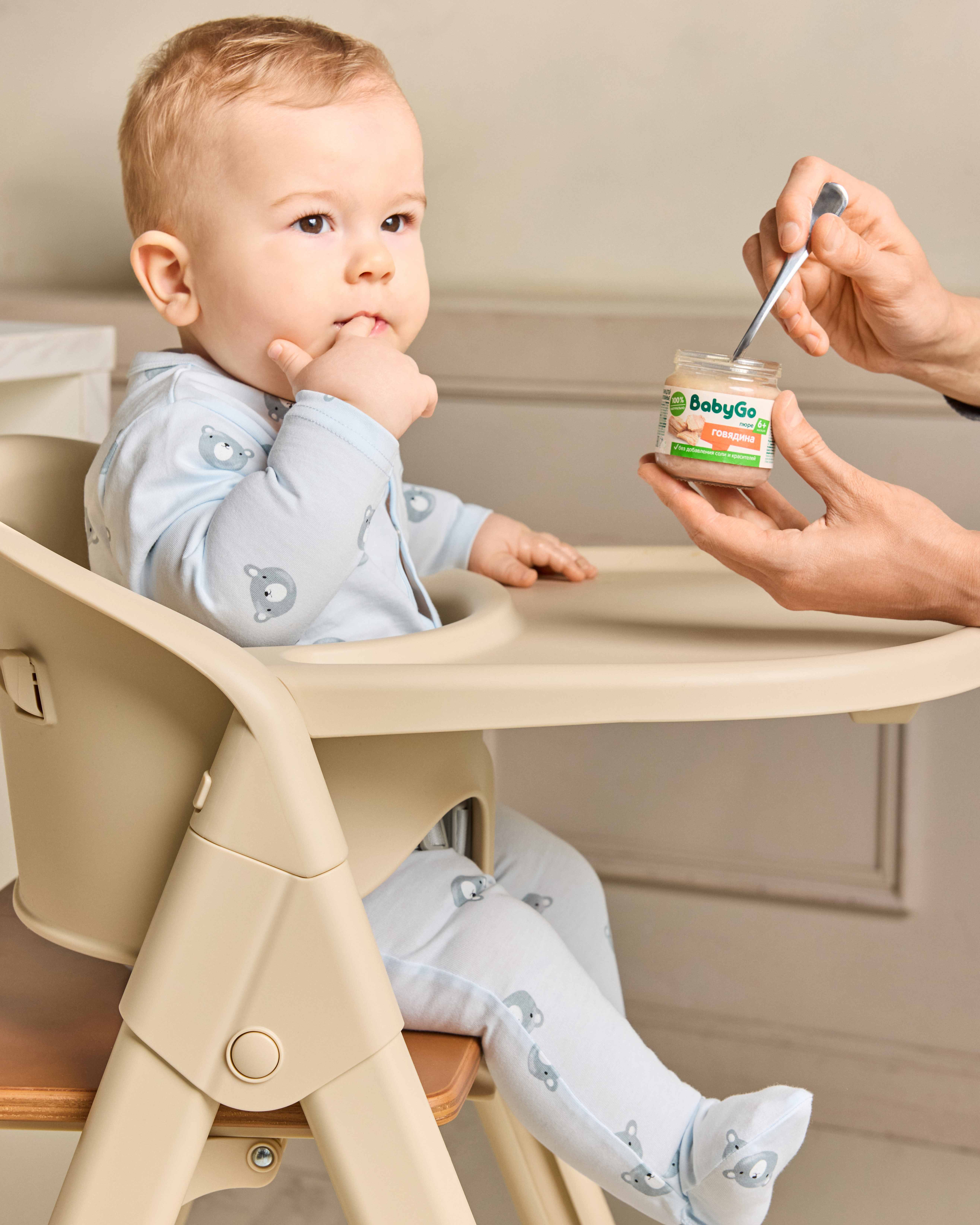 Стульчик для кормления Olsson Ingrid бежевый - фото 8