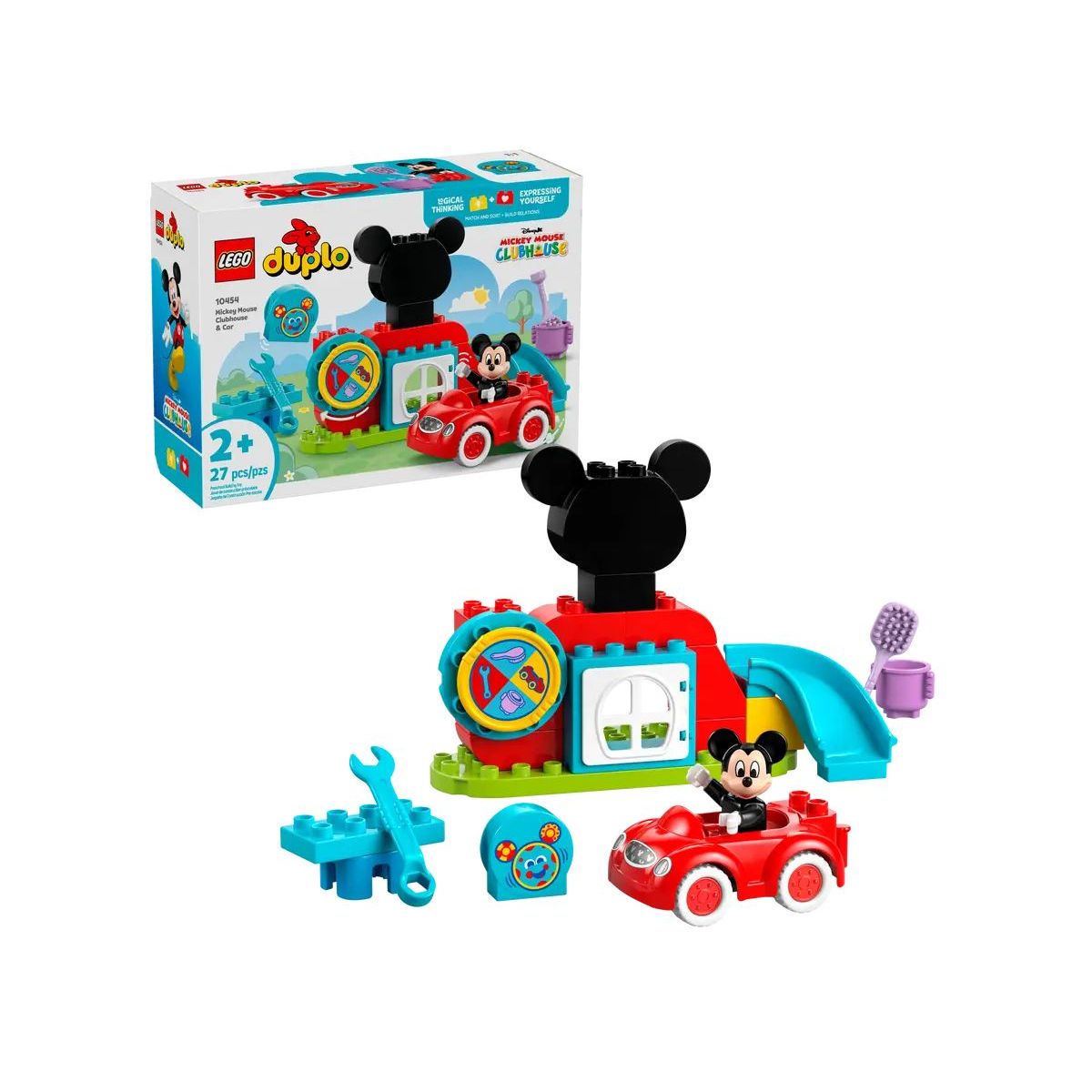 Конструктор LEGO DUPLO Дом и машина Микки Мауса 27 дет. - фото 1