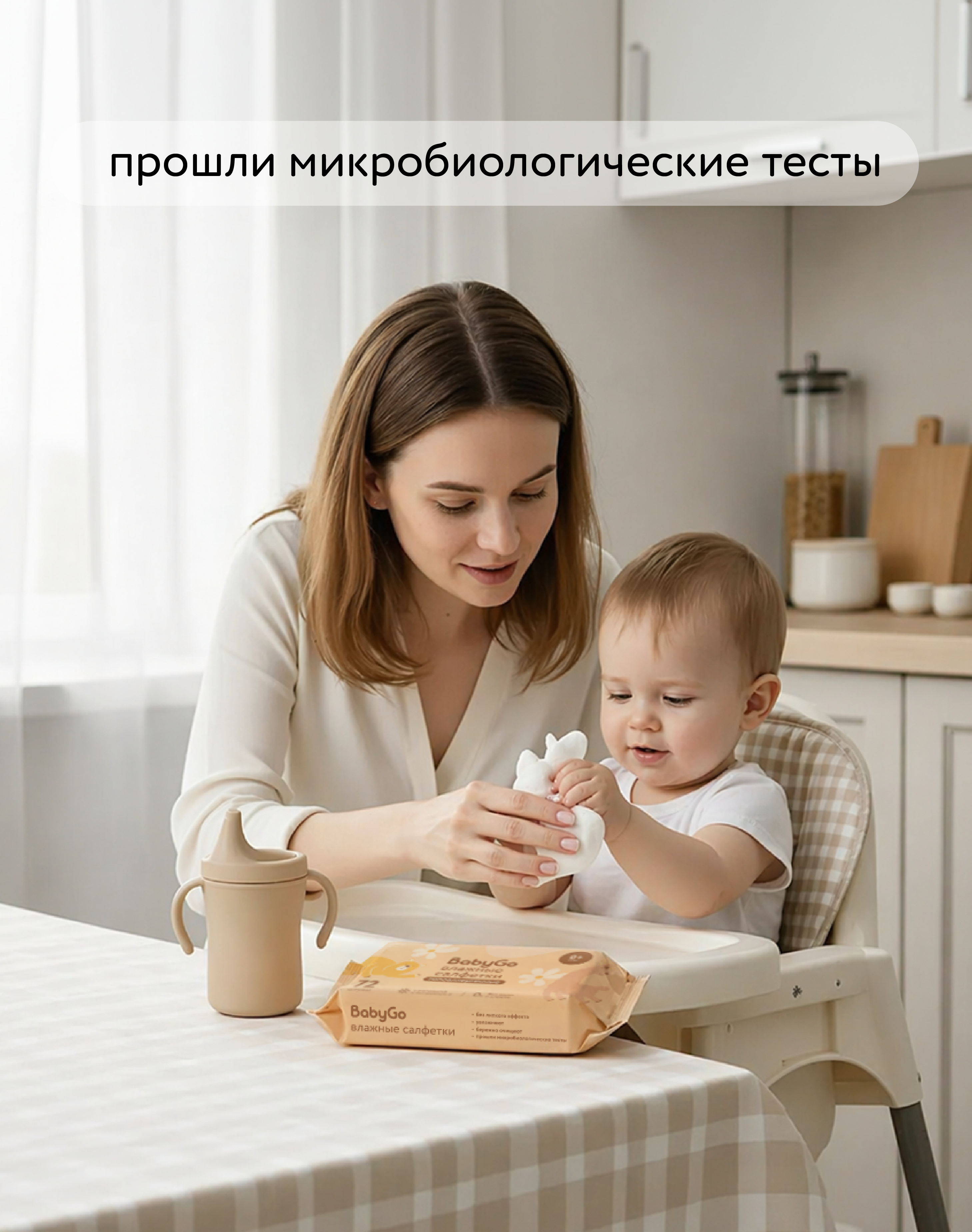 Влажные салфетки BabyGo 120 шт. - фото 4