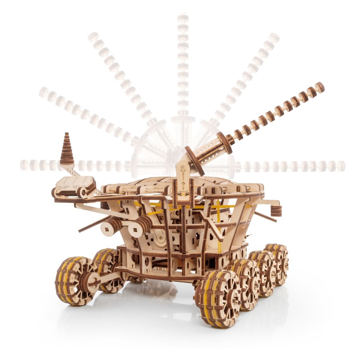 Конструктор Eco Wood Art Робот Луноход деревянный - фото 14