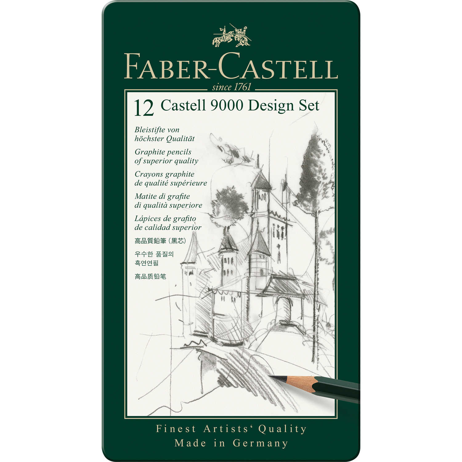 Карандаши чернографитные Faber Castell 12 шт. - фото 1