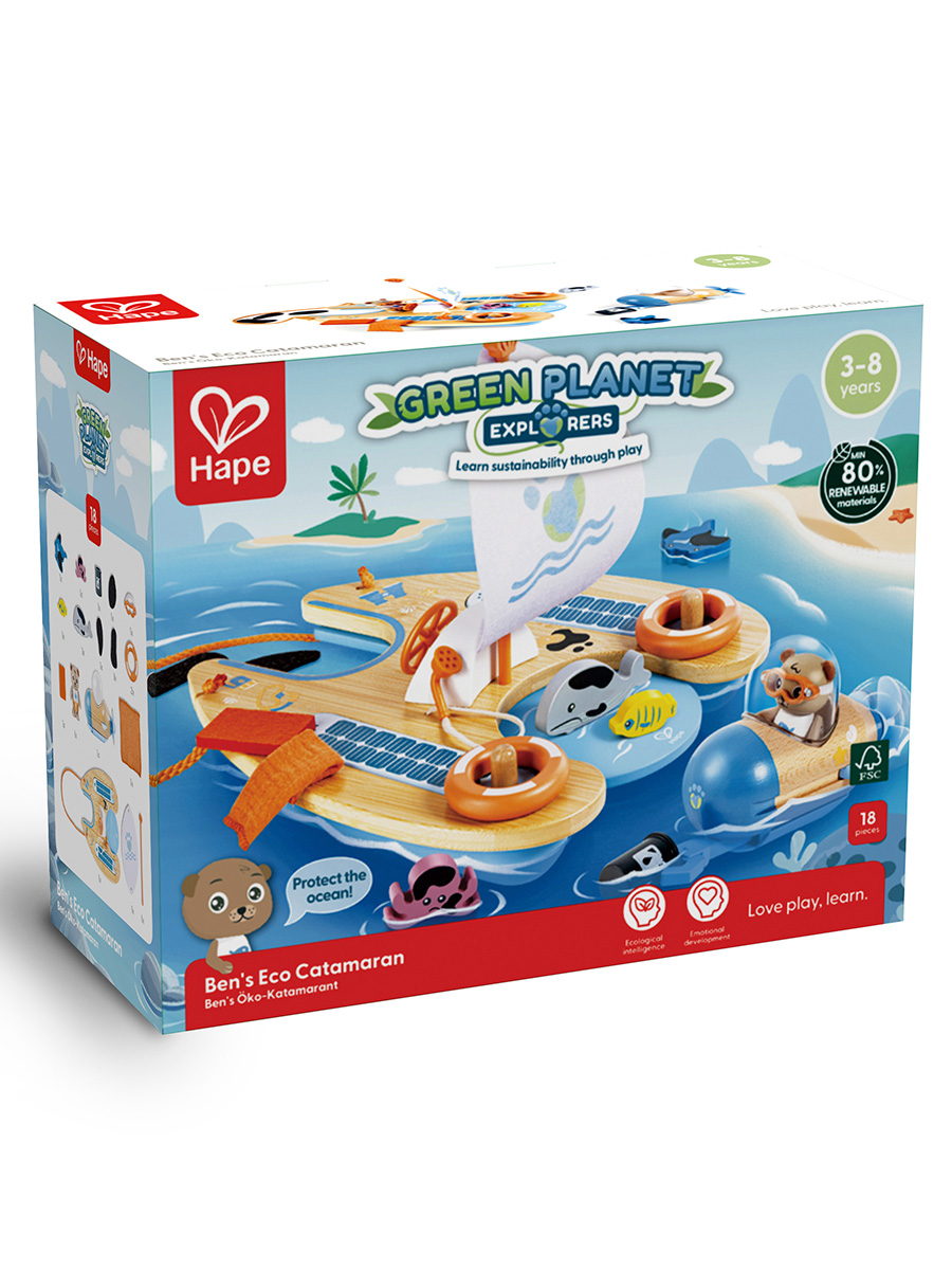Игровой набор Hape Эко-катамаран - фото 12