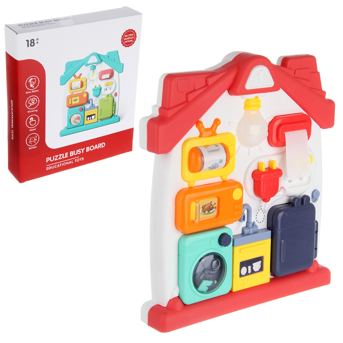 Игрушка Veld Co бизиборд Домик - фото 3