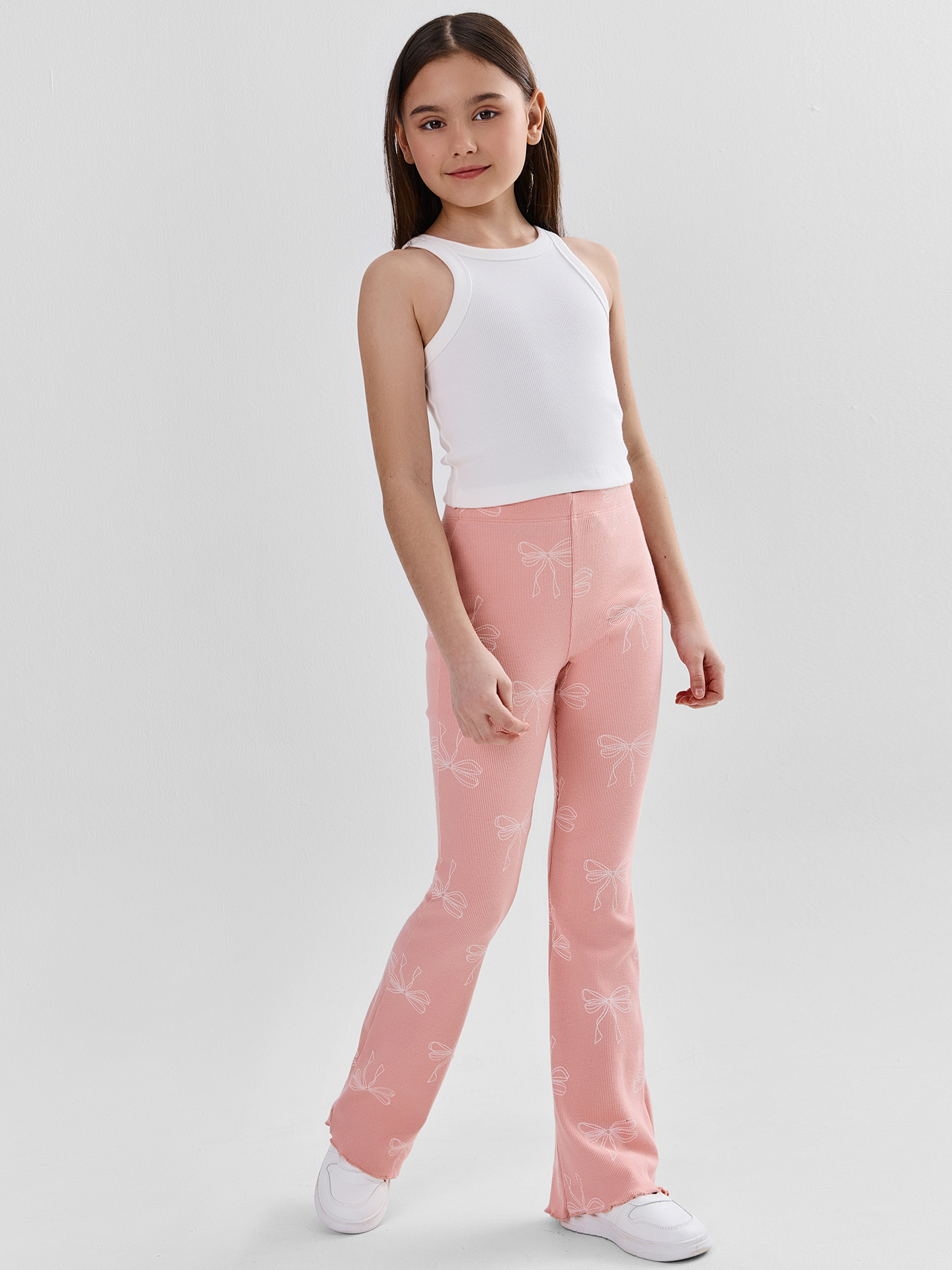 Леггинсы Mark Formelle (Марк Формэль) 147753/бантики на розовом - фото 1