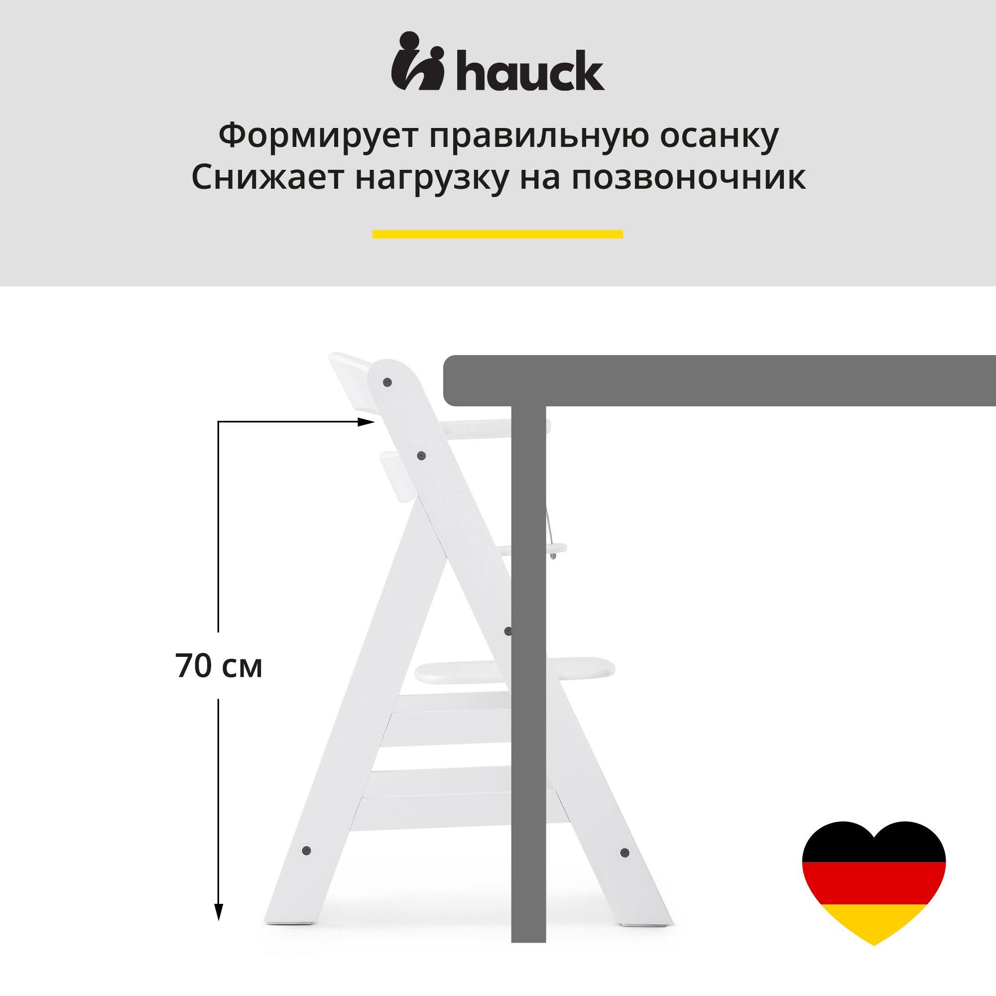 Стульчик для кормления Hauck Alpha трансформер - фото 5