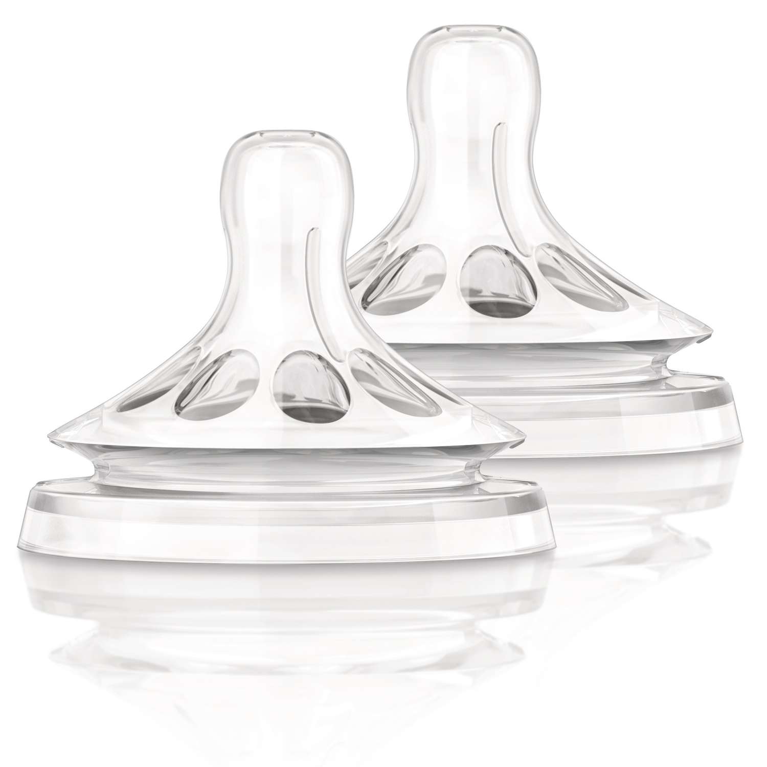 Соска Philips Avent Natural силикон (медленный поток) 2 шт. - фото 1